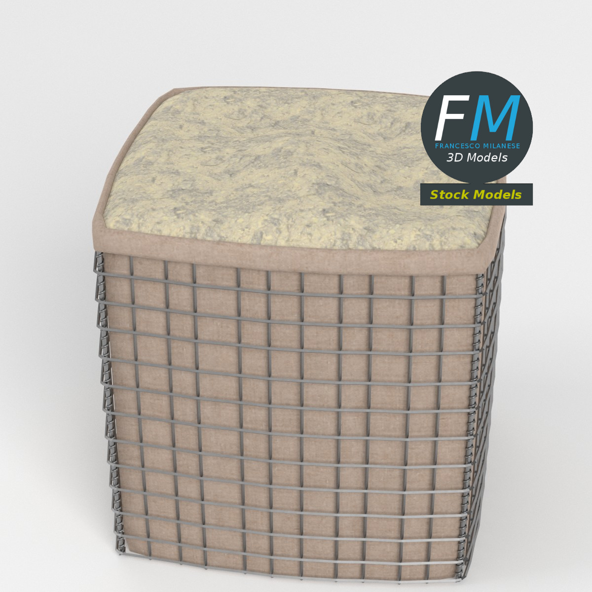 3D-Modell - Sandblock-Concertainer-Barriere - 02