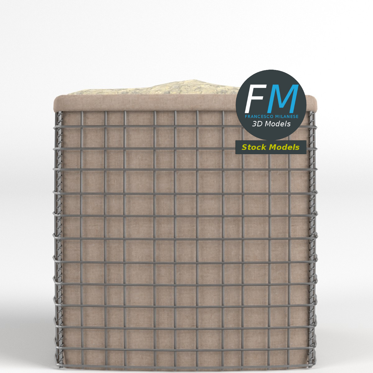 3D-Modell - Sandblock-Concertainer-Barriere - 03