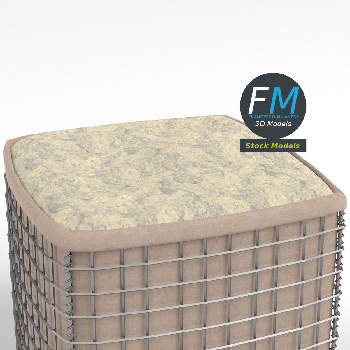 3D-Modell - Sandblock-Concertainer-Barriere - 04