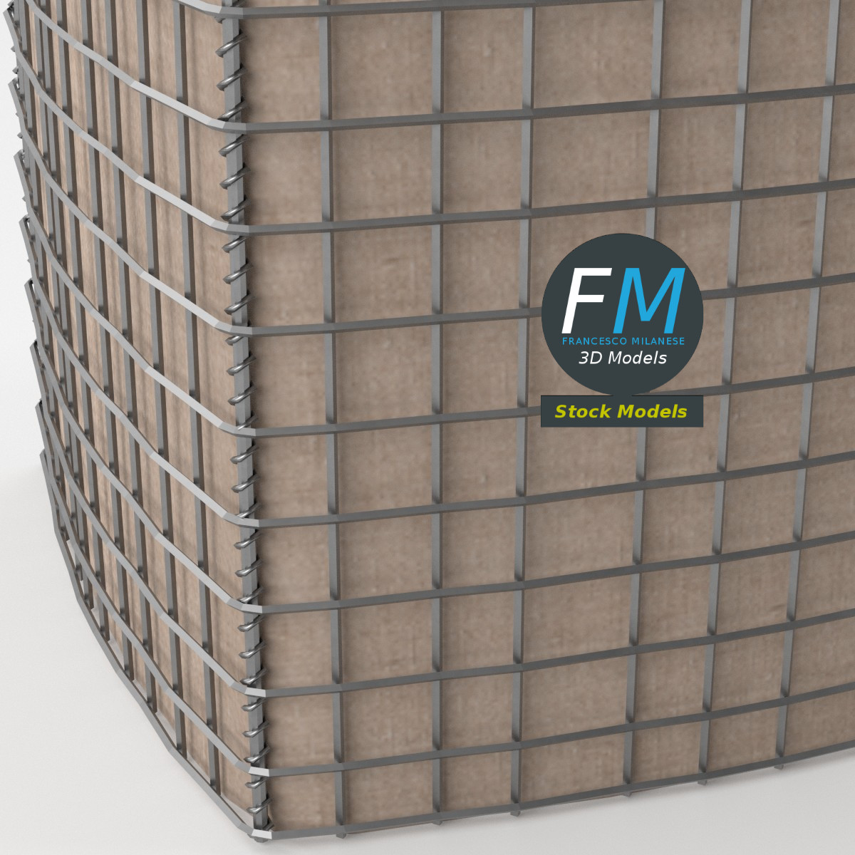 3D-Modell - Sandblock-Concertainer-Barriere - 05