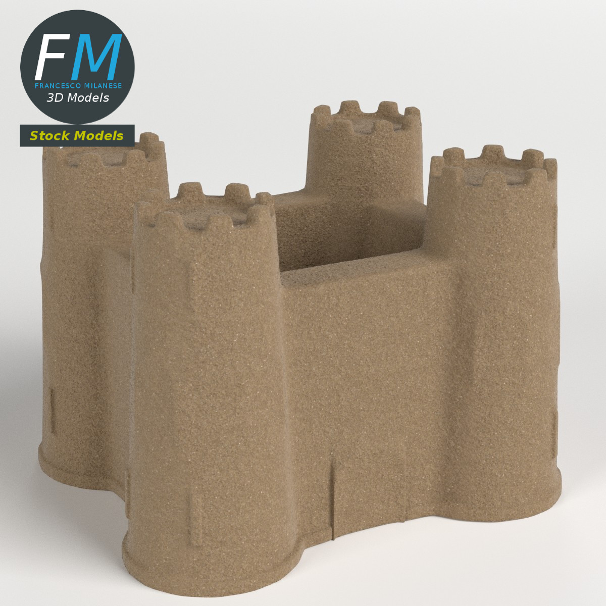3D-Modell - Sandburg - 01