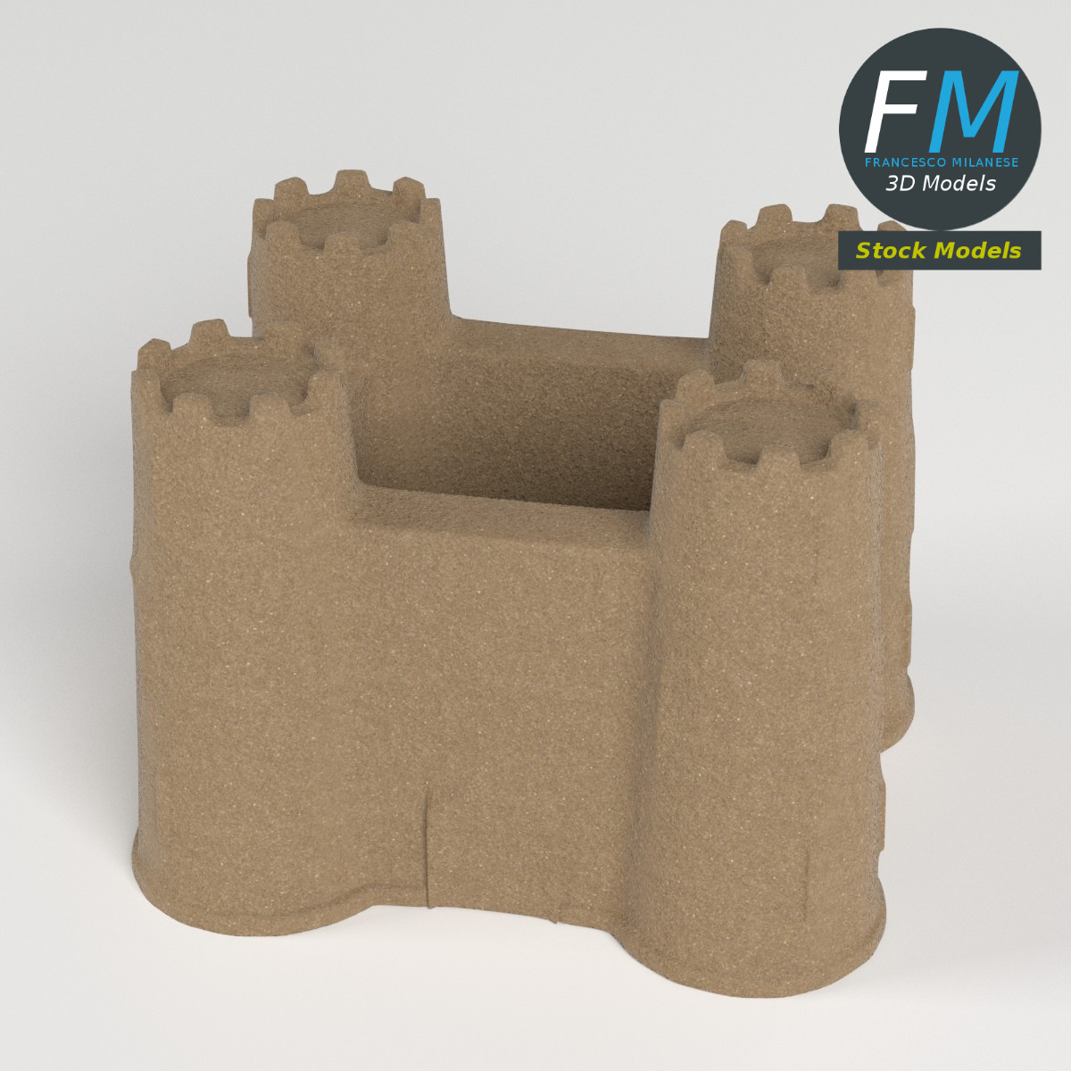 3D-Modell - Sandburg - 02