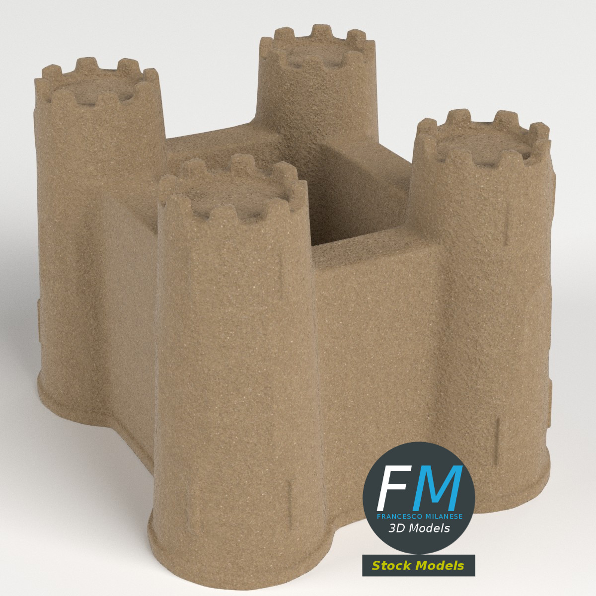 3D-Modell - Sandburg - 04