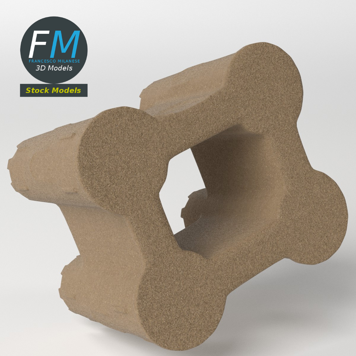 3D-Modell - Sandburg - 05