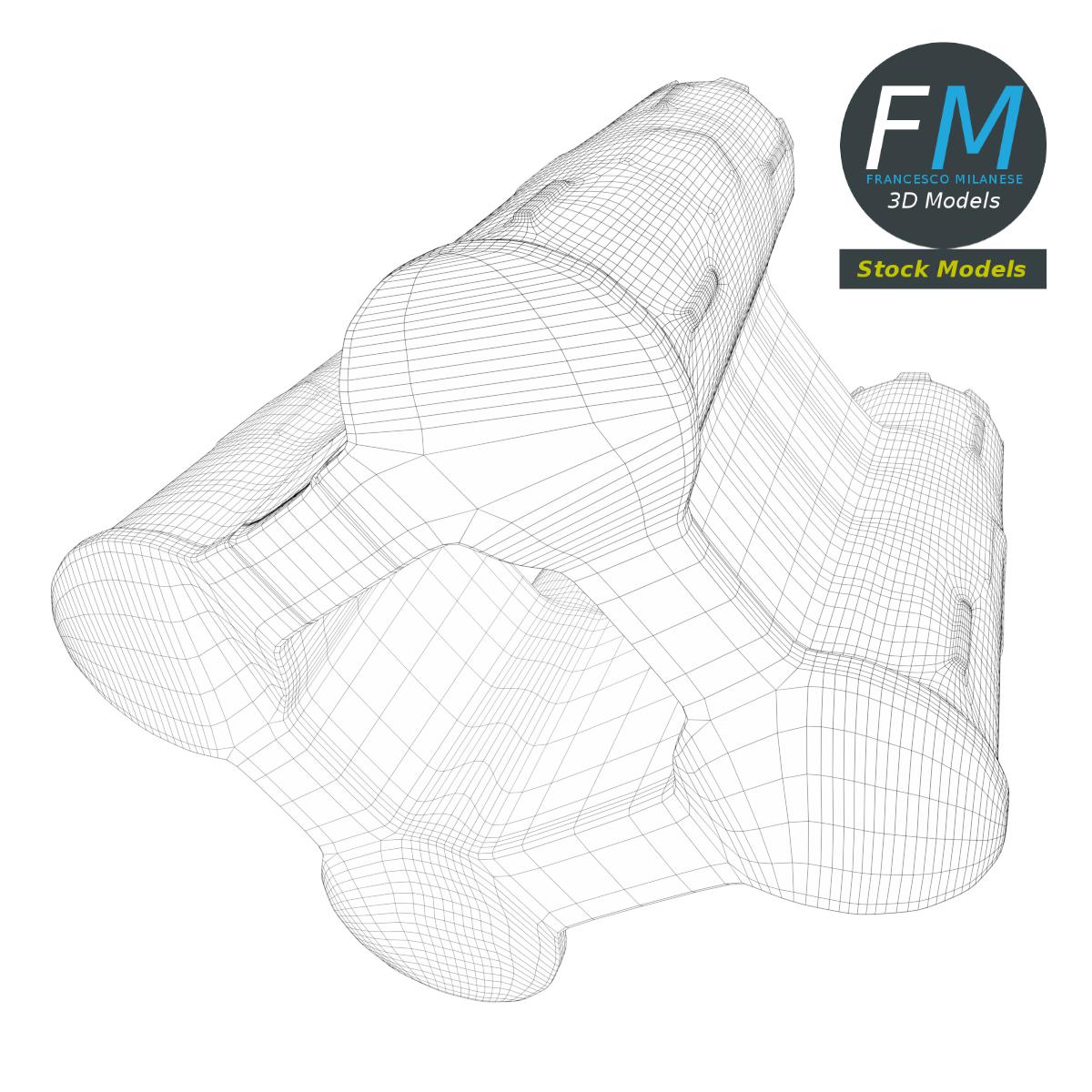 3D-Modell - Sandburg - 08