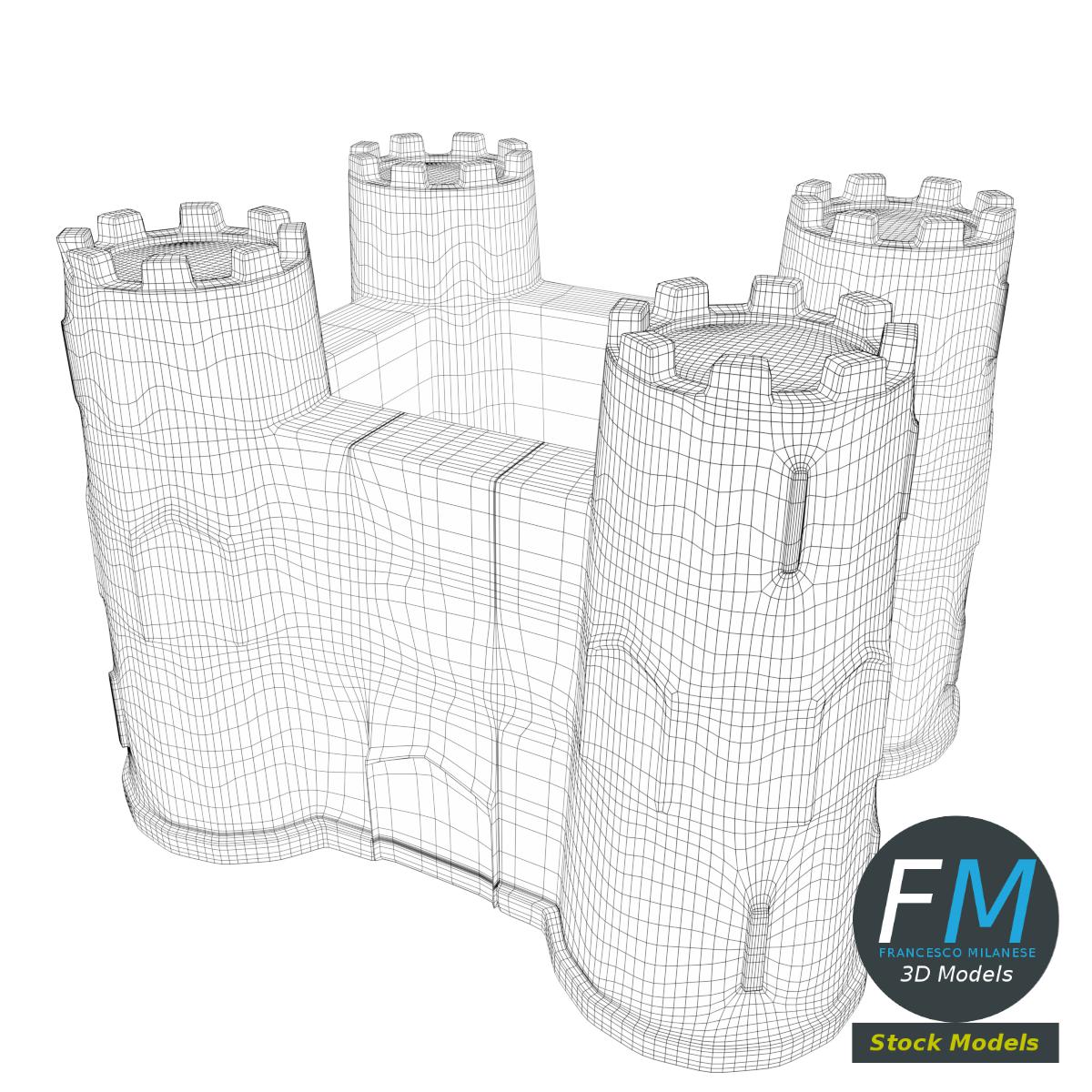 3D-Modell - Sandburg-Eimer - 07