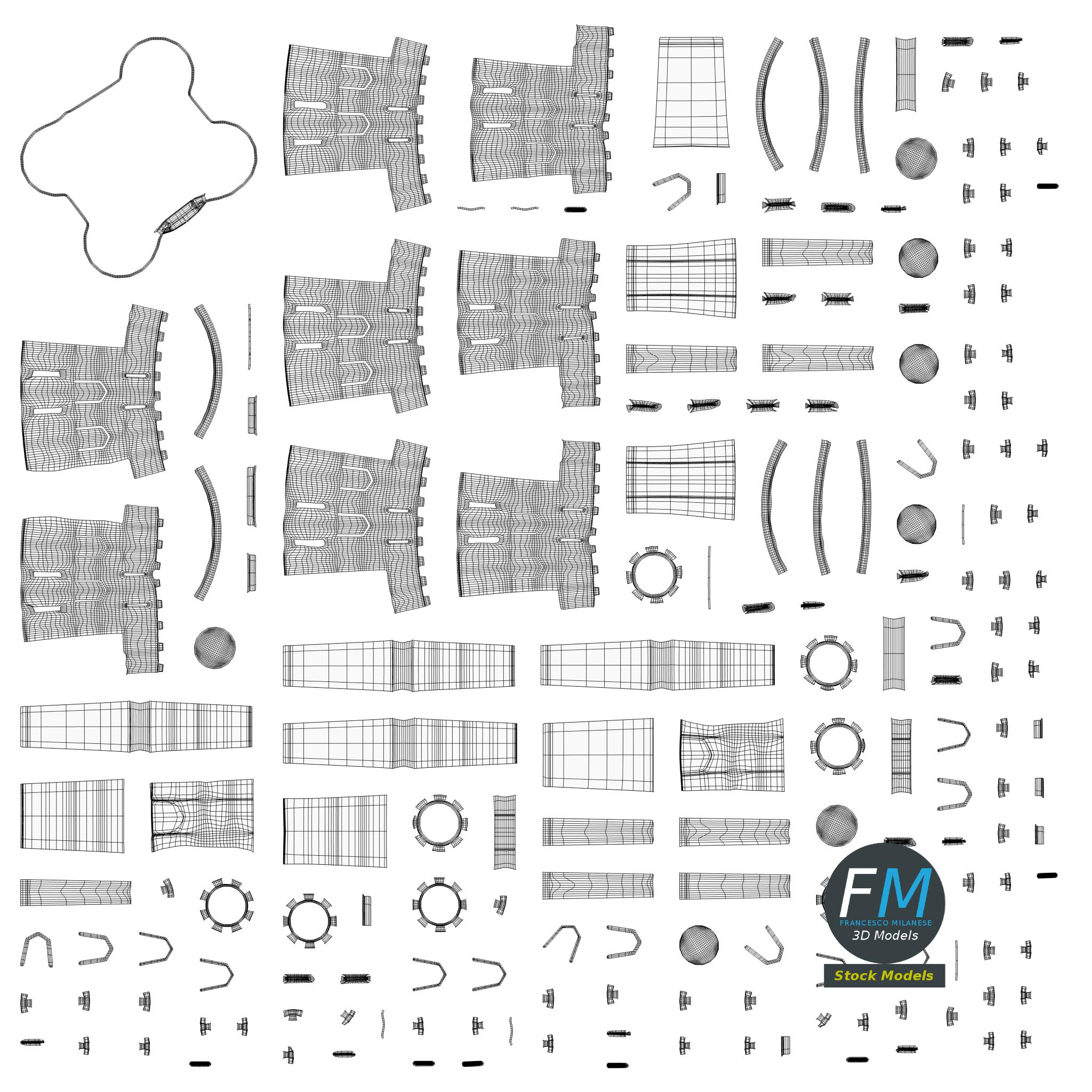 3D-Modell - Sandburg-Eimer - 11 3D-Modell - Sandburg-Eimer - 11