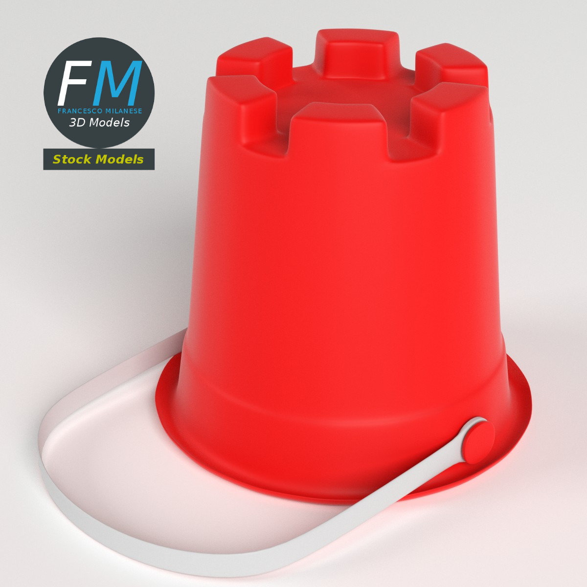3D-Modell - Sandturm-Eimer - 02