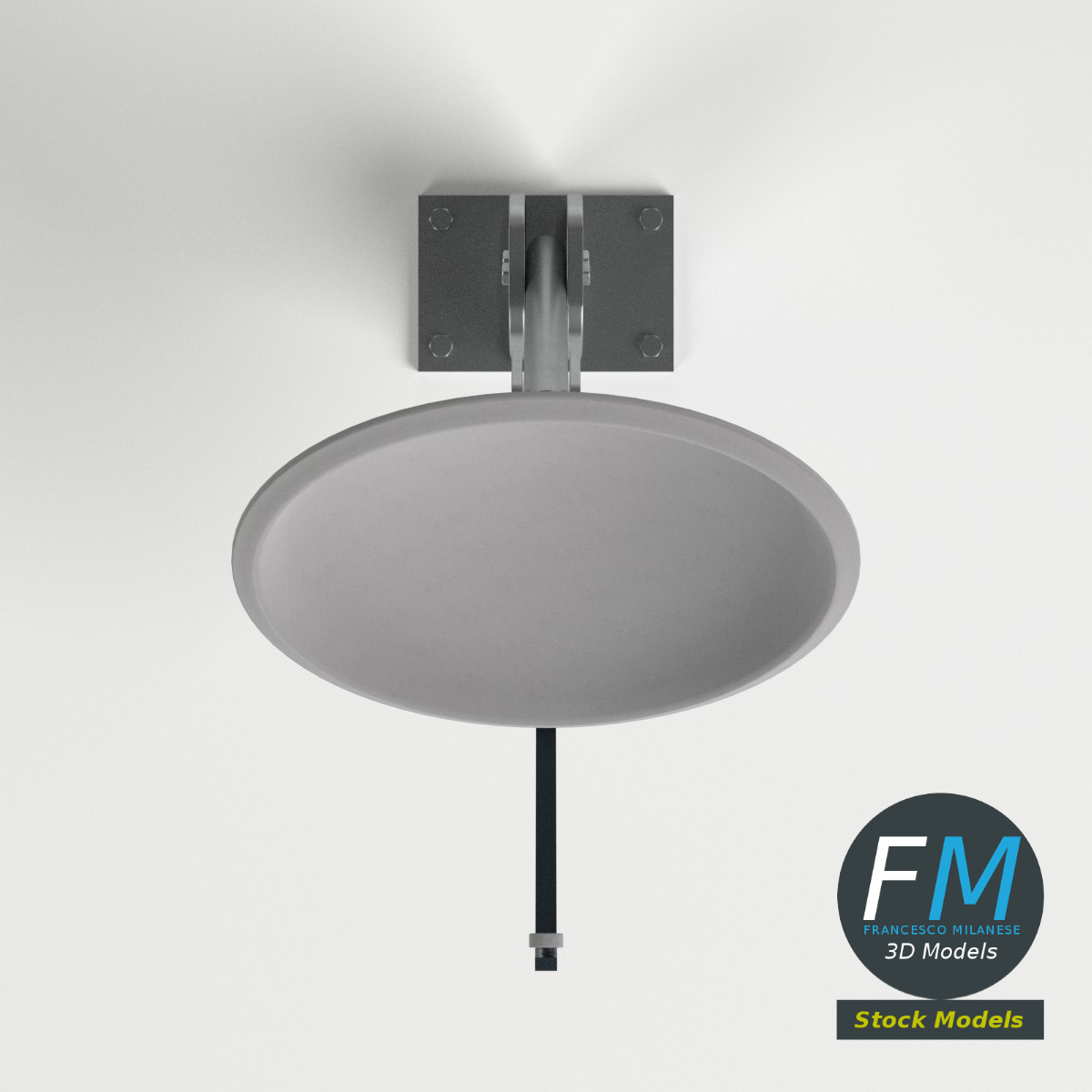3D-Modell - Verstellbare Satellitenschüssel - 06