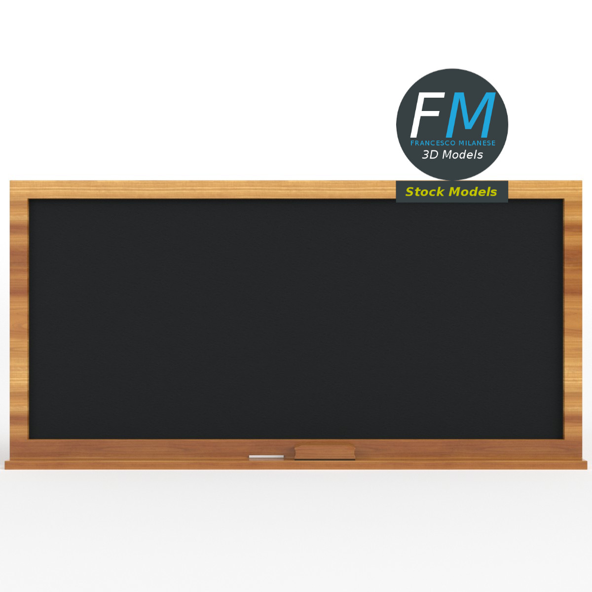 3D-Modell - Schultafel für Klassenzimmer - 03