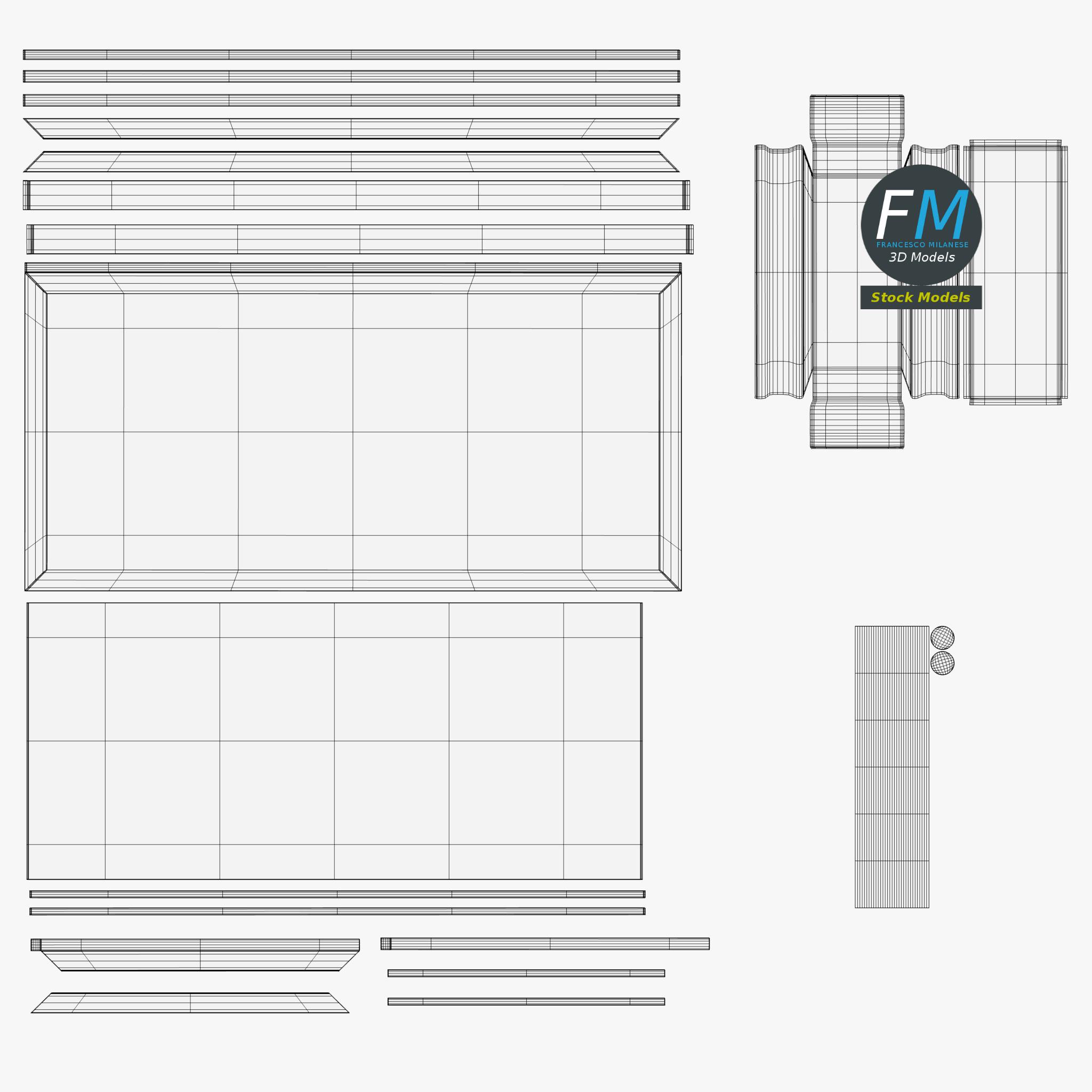 3D-Modell - Schultafel für Klassenzimmer - 11 3D-Modell - Schultafel für Klassenzimmer - 11