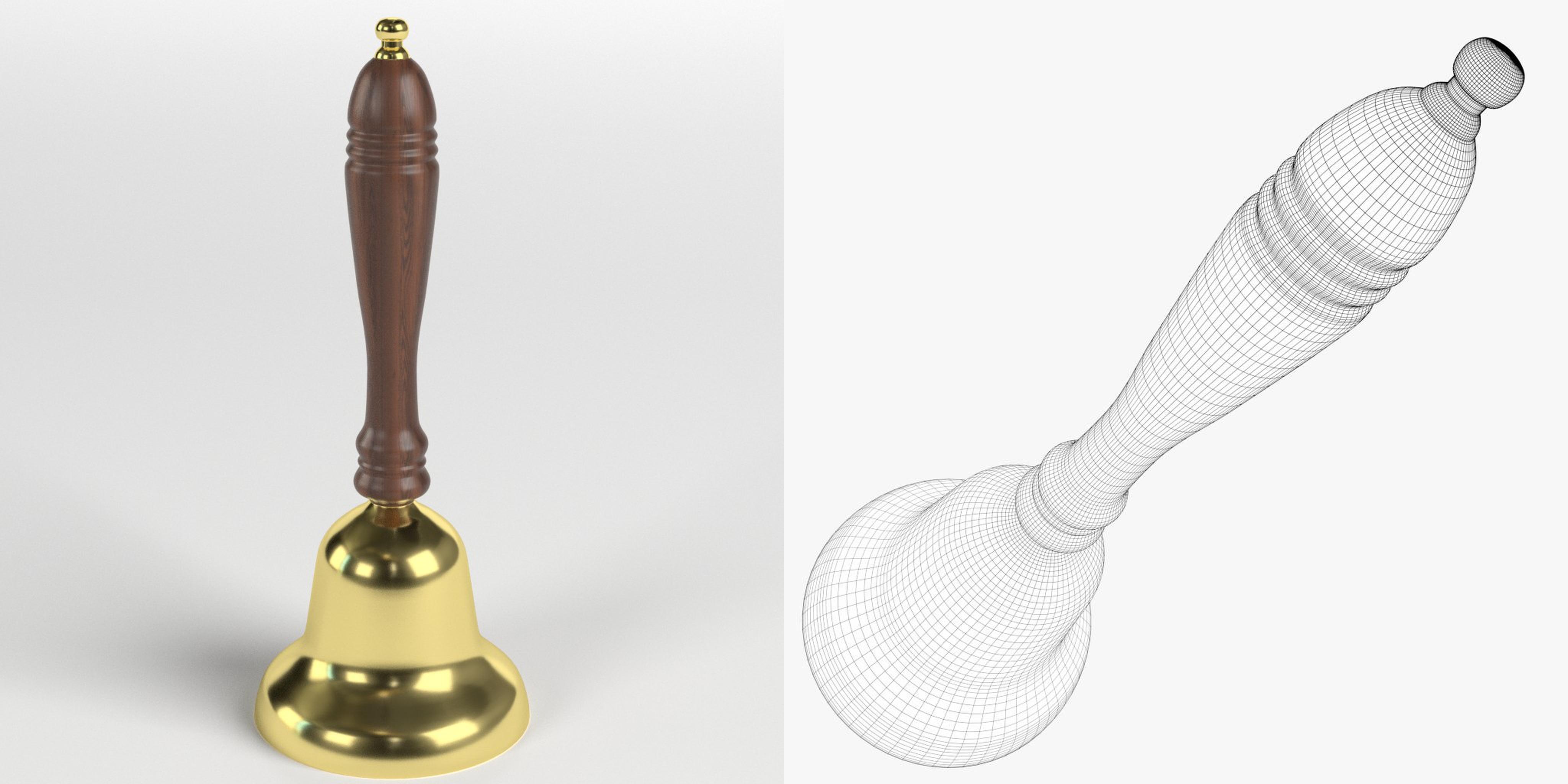 3D-Modell - Schulhandglocke