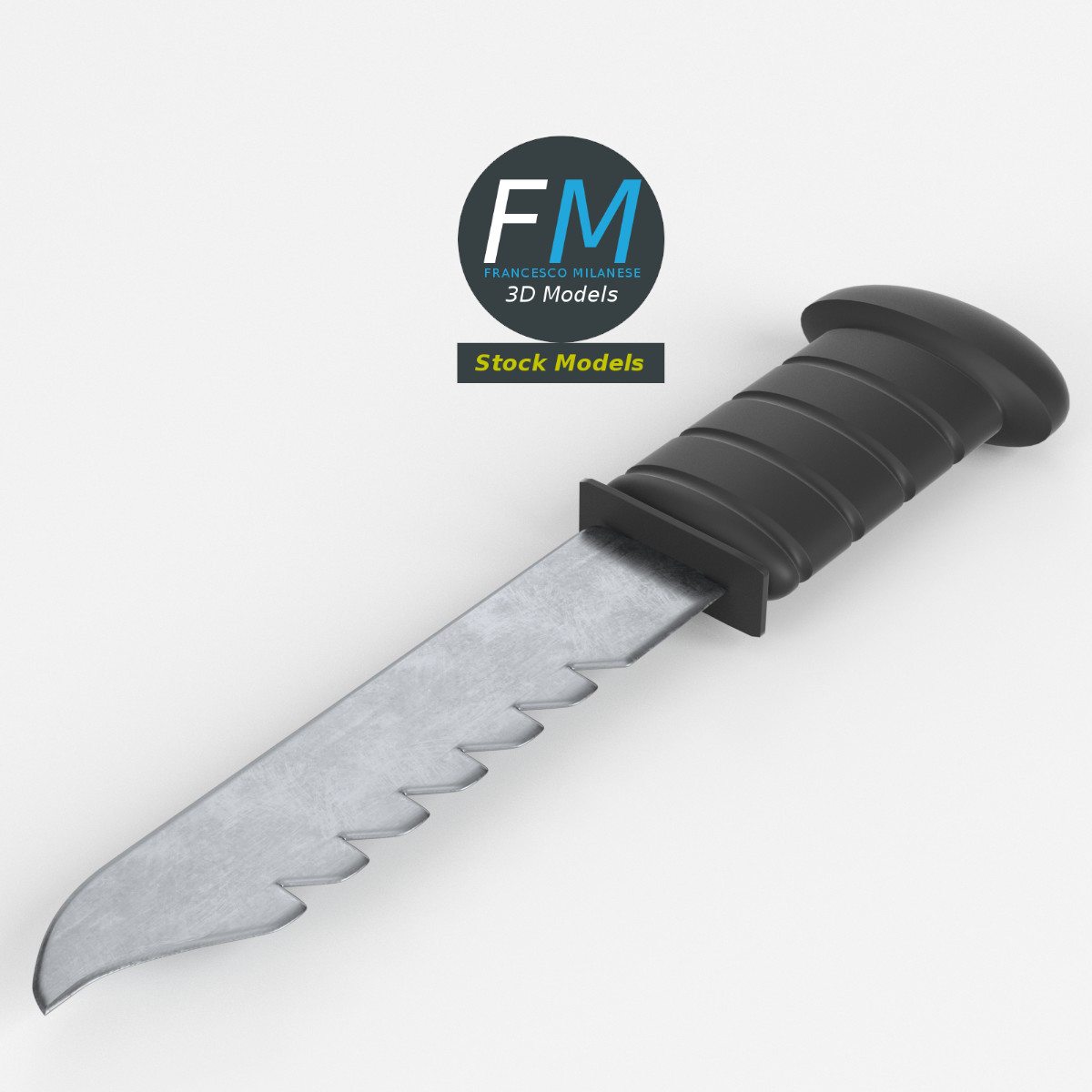 3D-Modell - Tauchermesser - 01