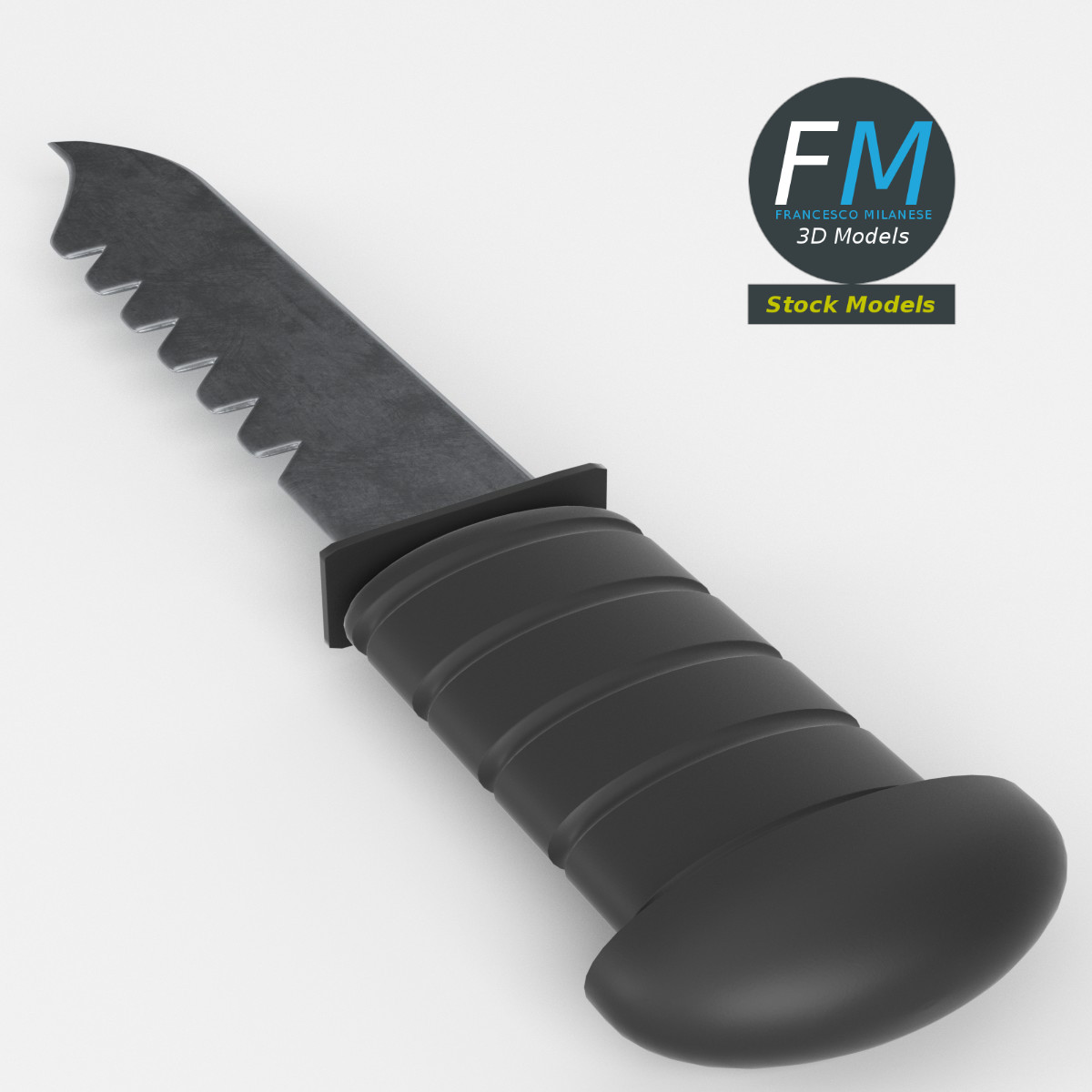 3D-Modell - Tauchermesser - 02