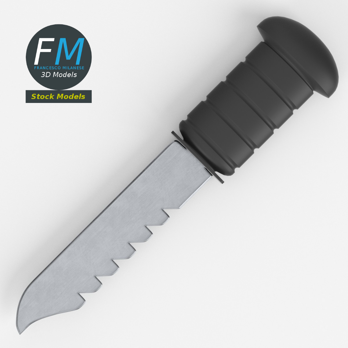 3D-Modell - Tauchermesser - 06