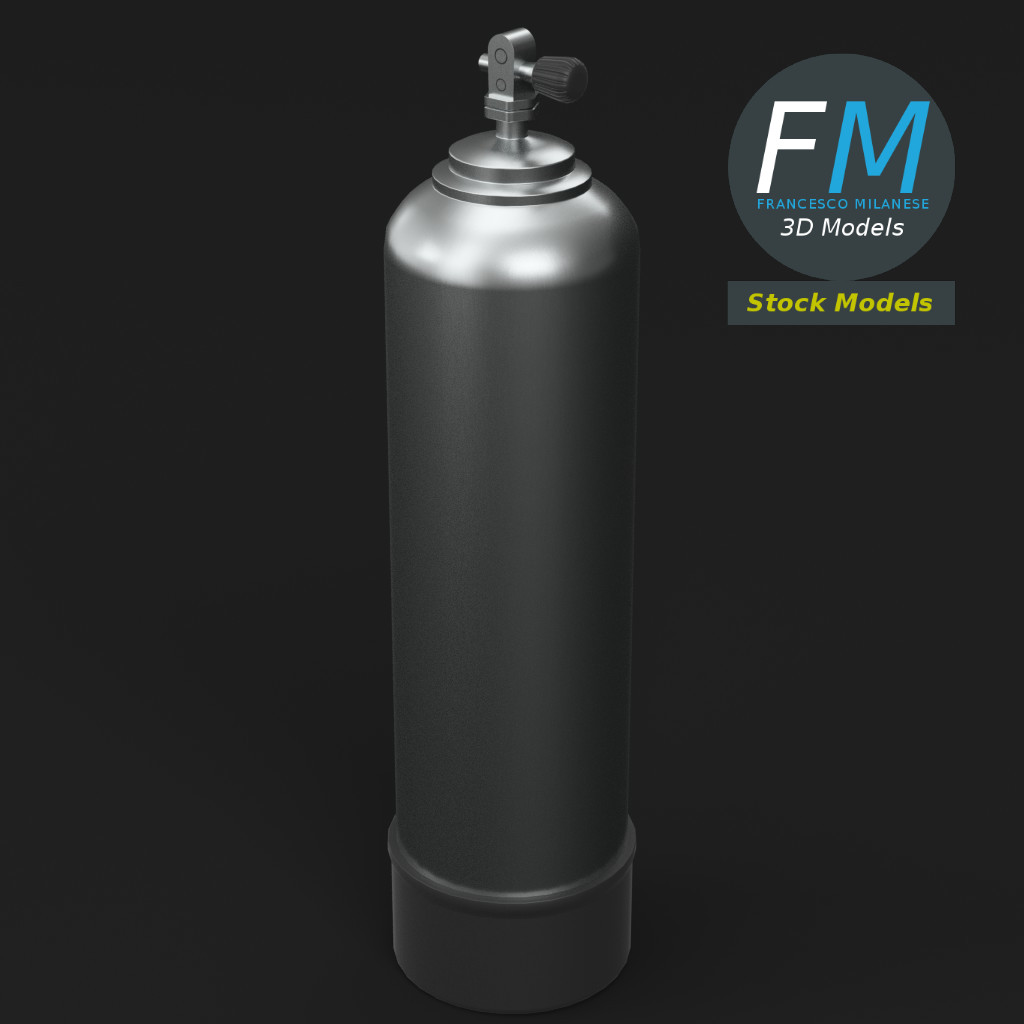 3D-Modell - Tauchflasche - 02