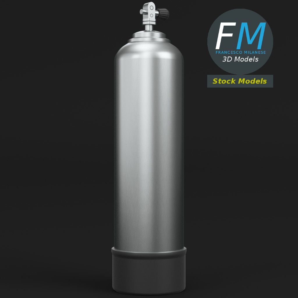 3D-Modell - Tauchflasche - 03
