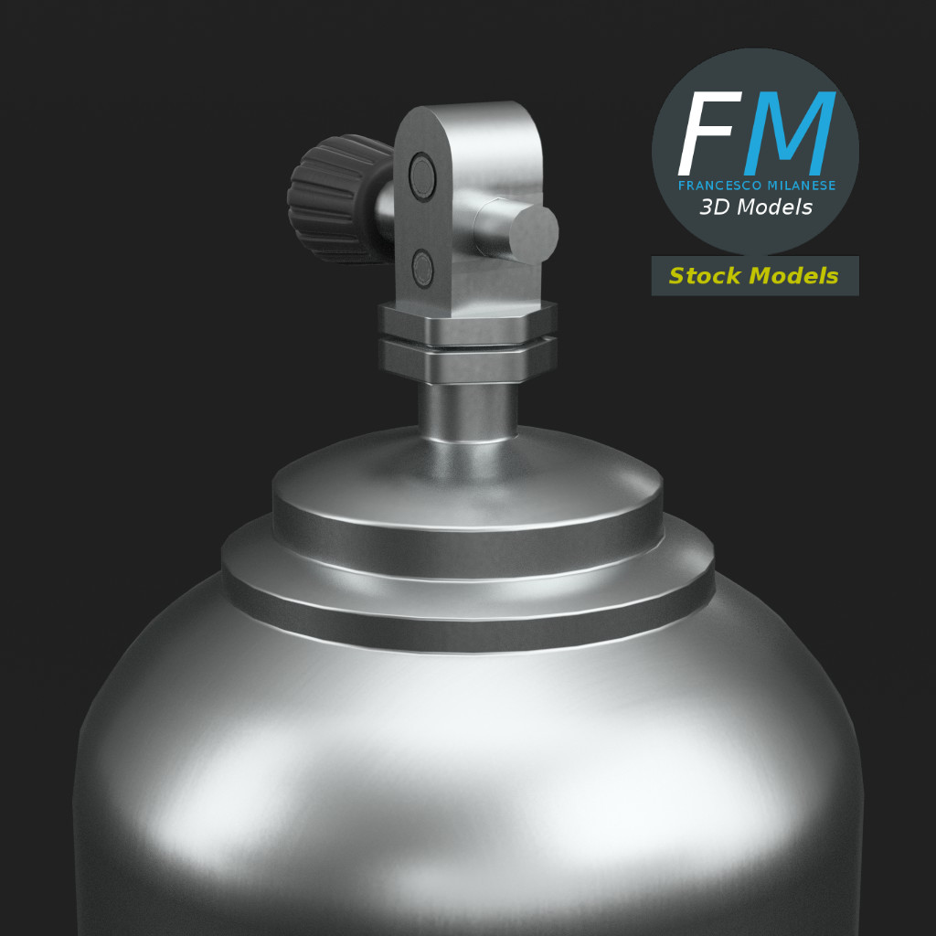 3D-Modell - Tauchflasche - 04