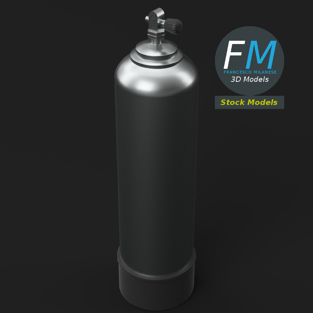3D-Modell - Tauchflasche - 05