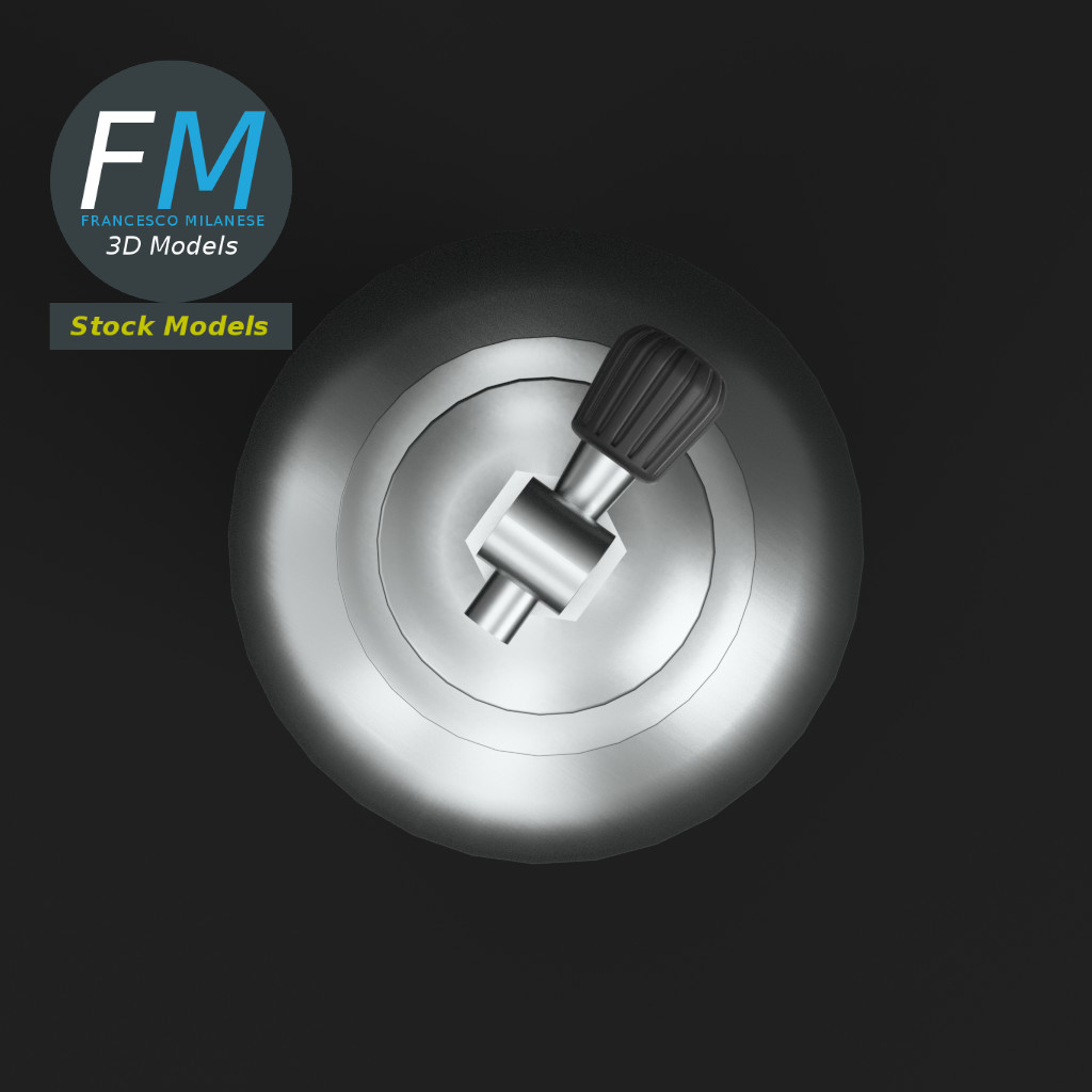 3D-Modell - Tauchflasche - 06