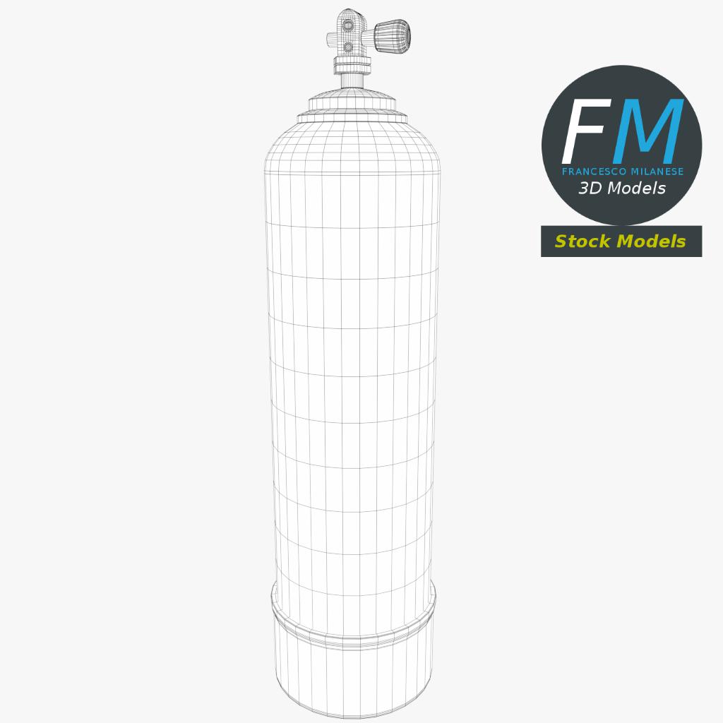 3D-Modell - Tauchflasche - 07