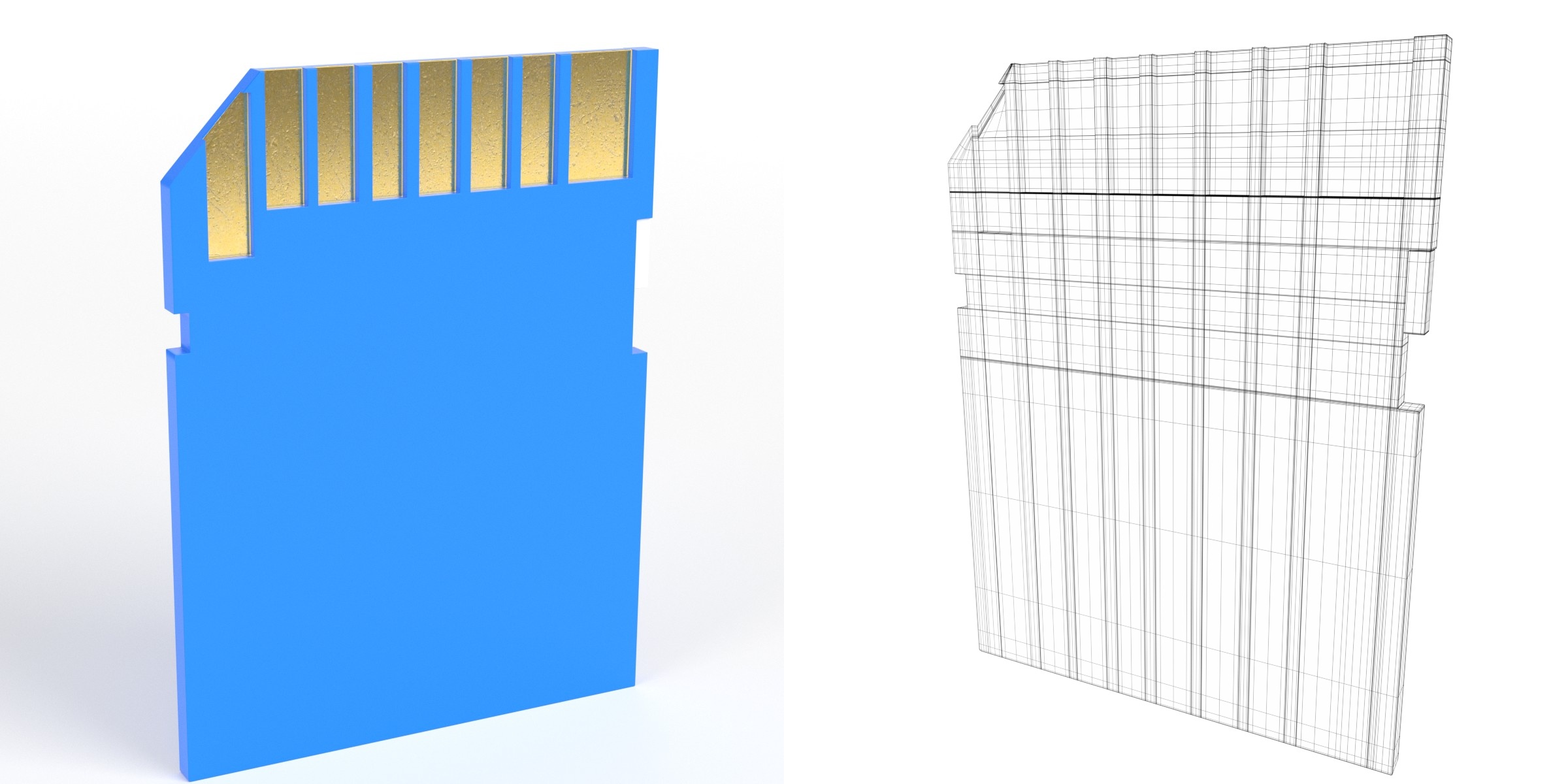 3D-Modell - SD-Speicherkarte