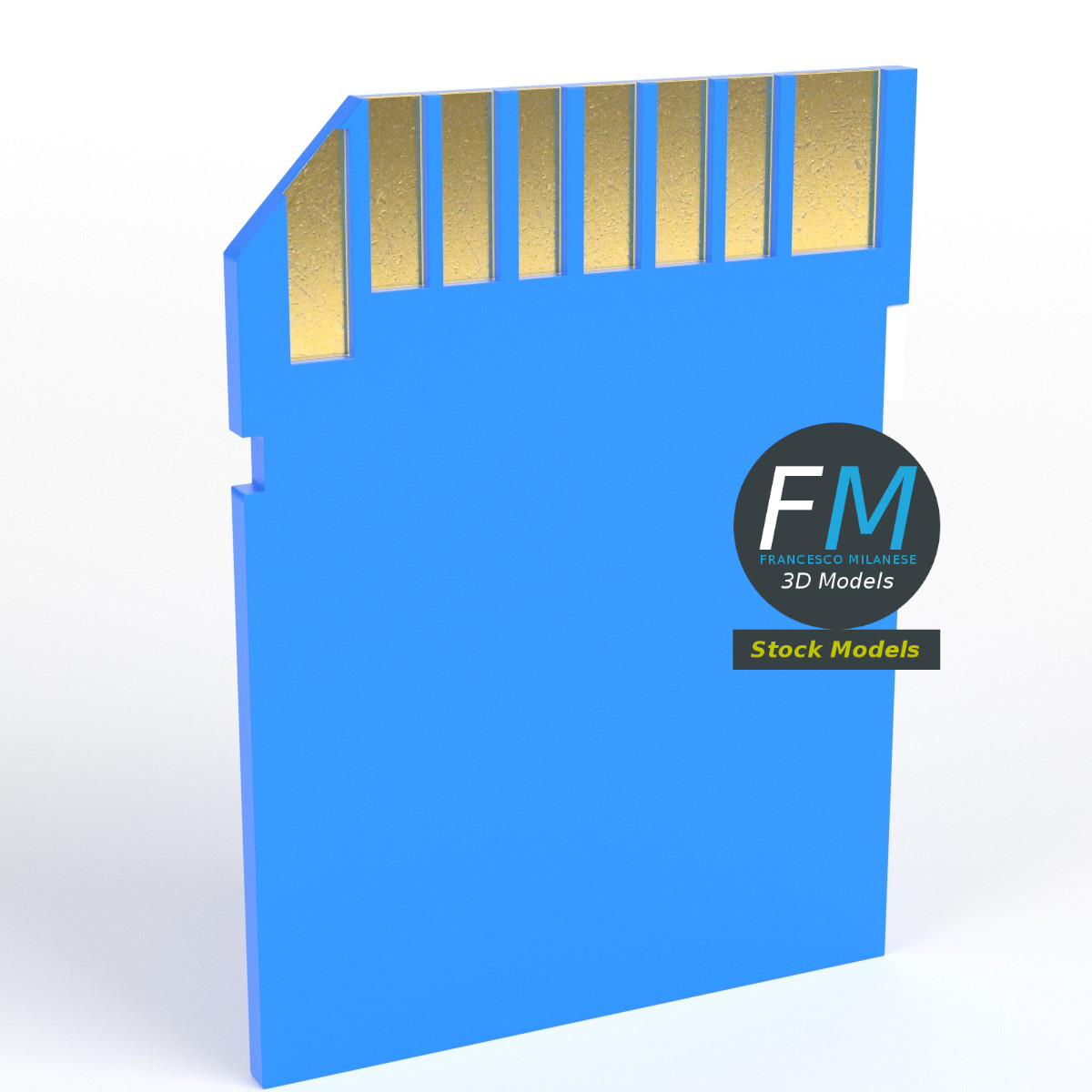 3D-Modell - SD-Speicherkarte - 01