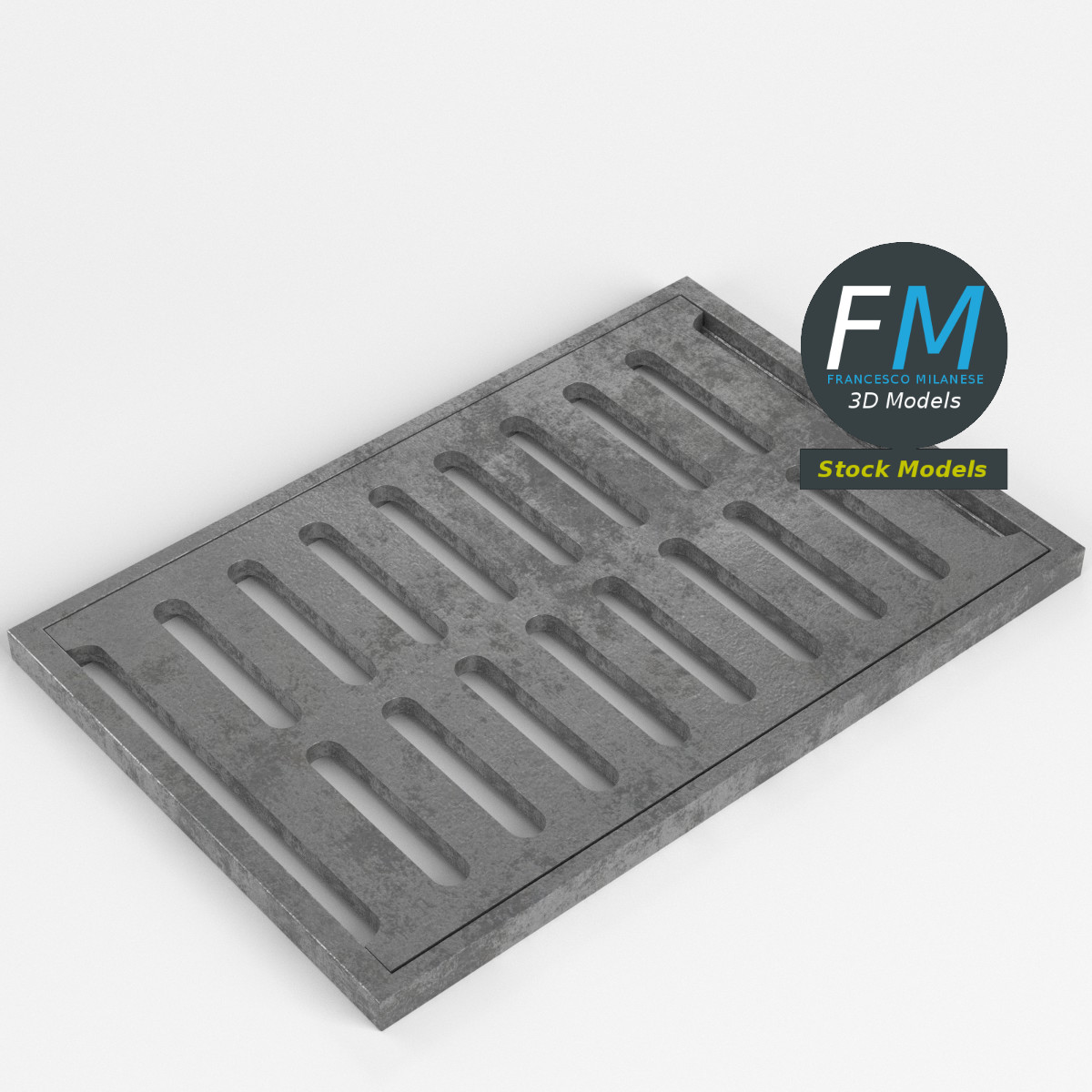 3D-Modell - Kanalgitter - 01