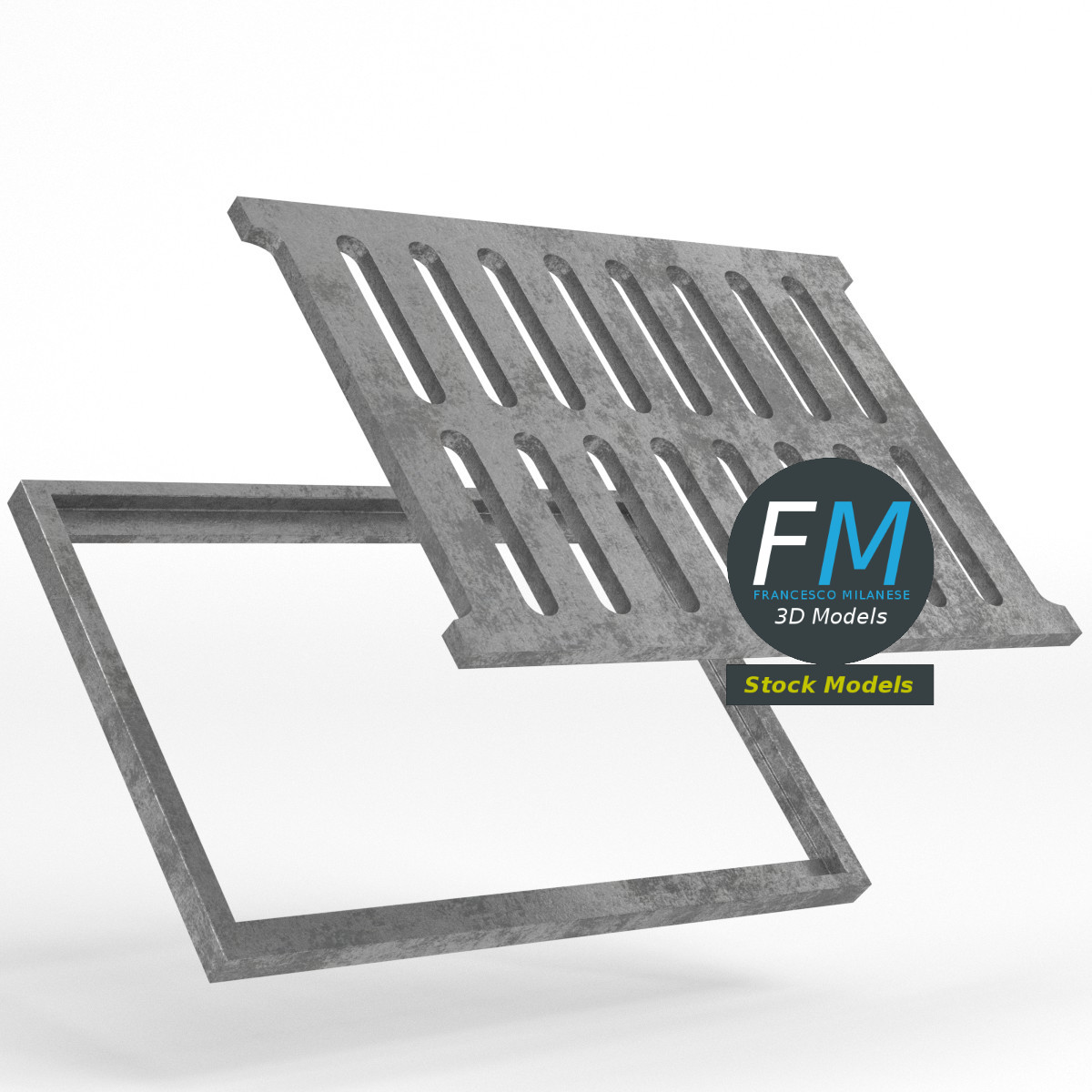 3D-Modell - Kanalgitter - 04