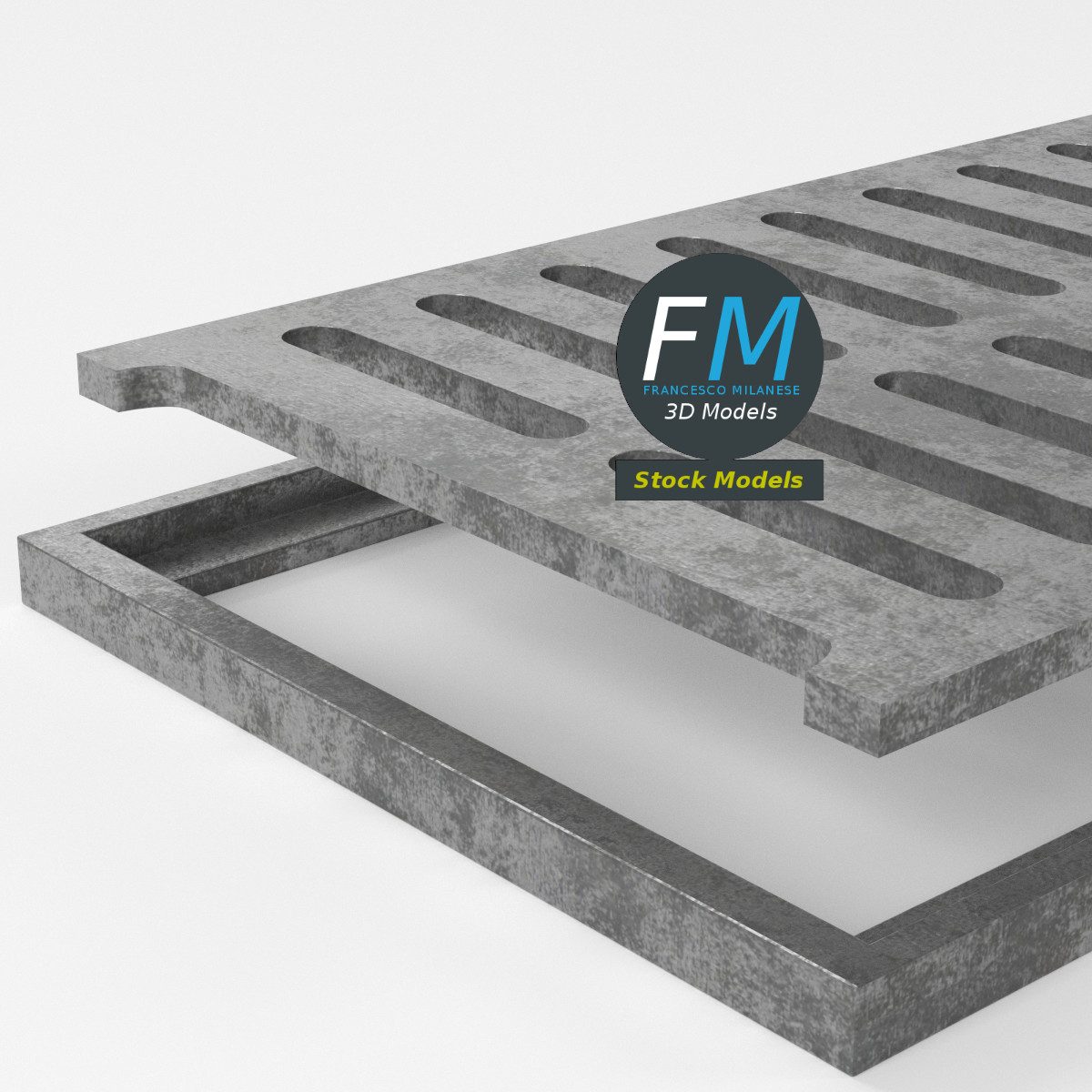 3D-Modell - Kanalgitter - 05