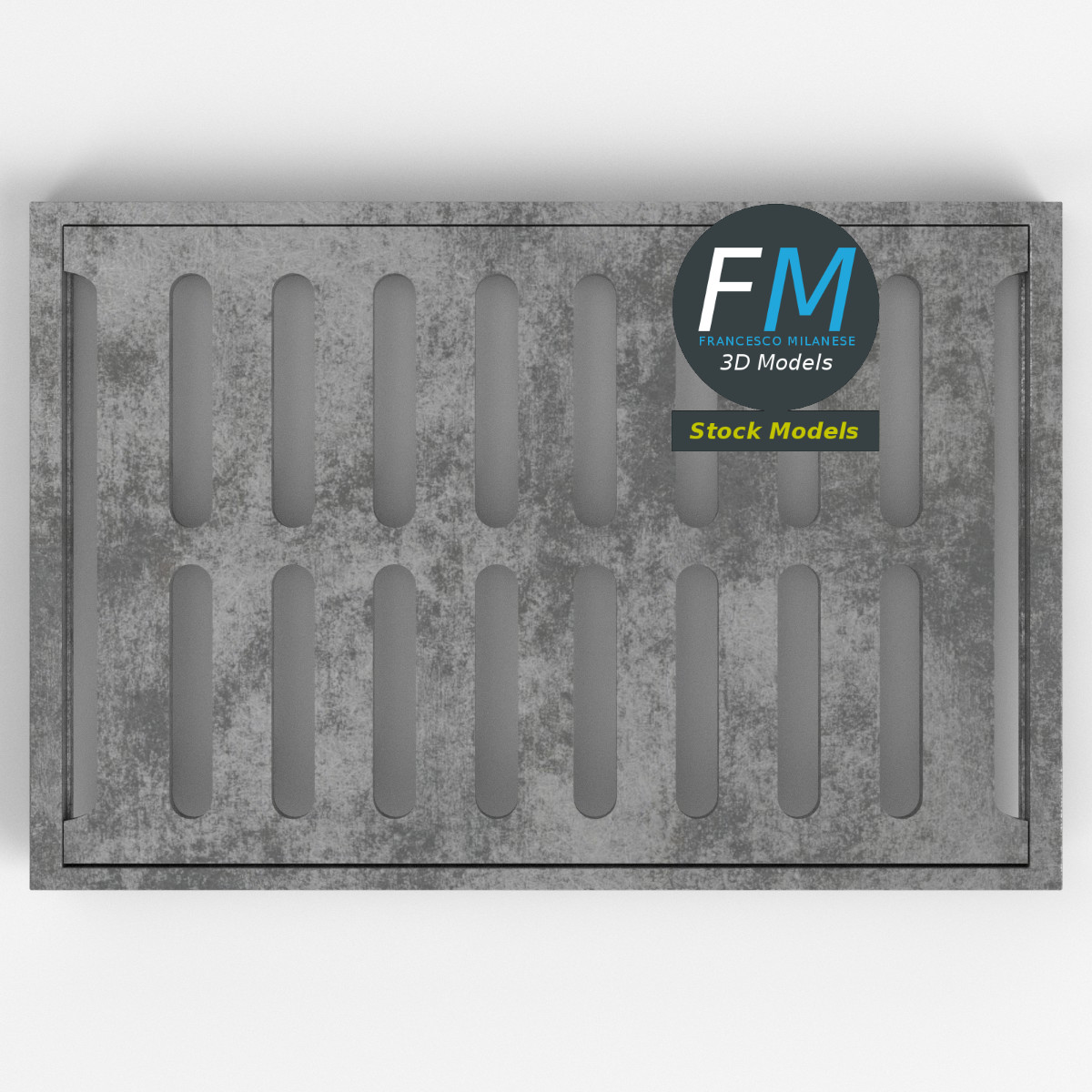 3D-Modell - Kanalgitter - 06