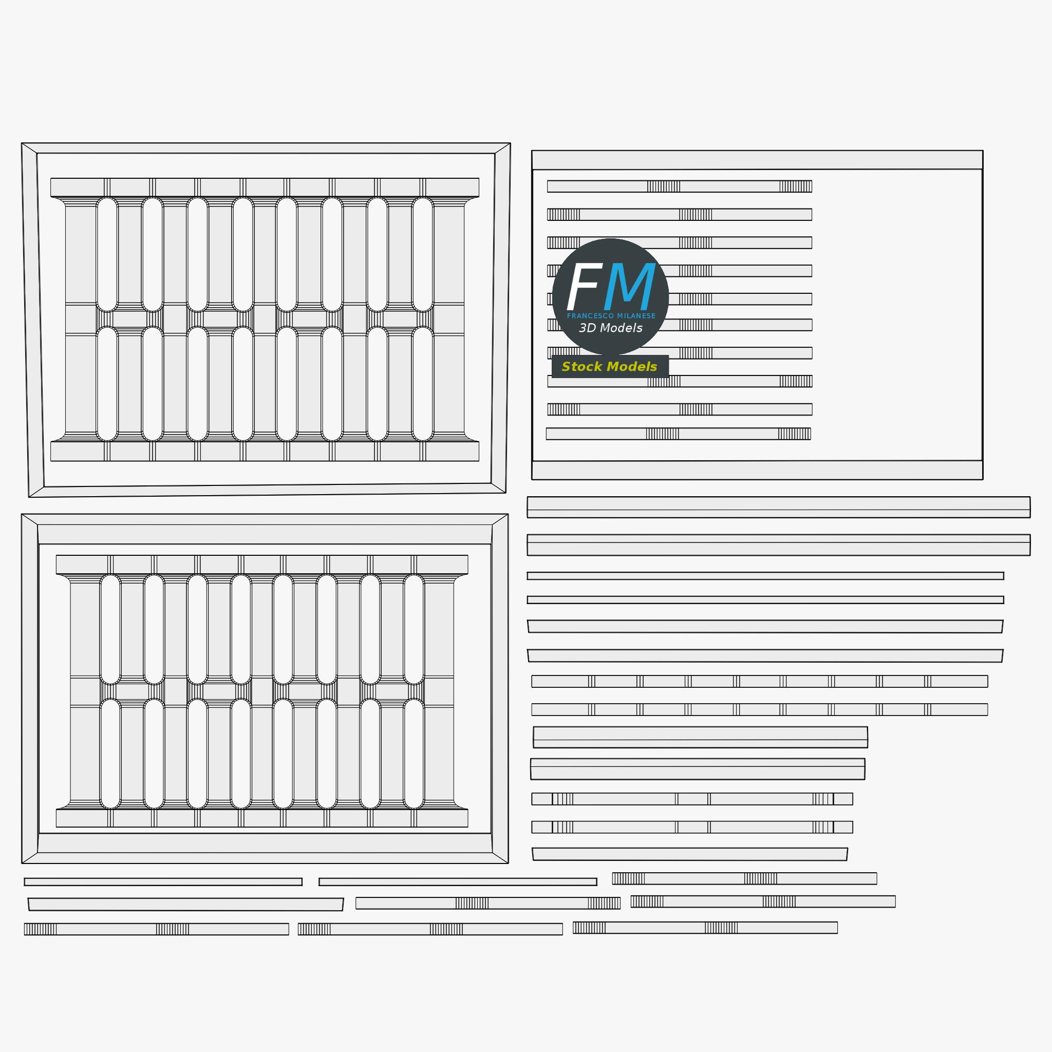 3D-Modell - Kanalgitter - 11 3D-Modell - Kanalgitter - 11