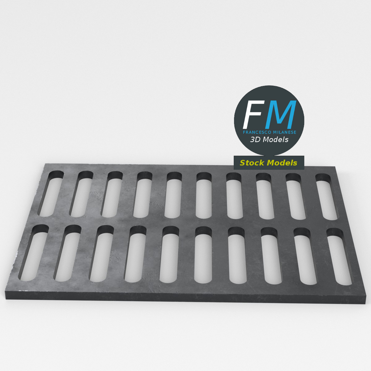 3D-Modell - Kanalgitter - 02