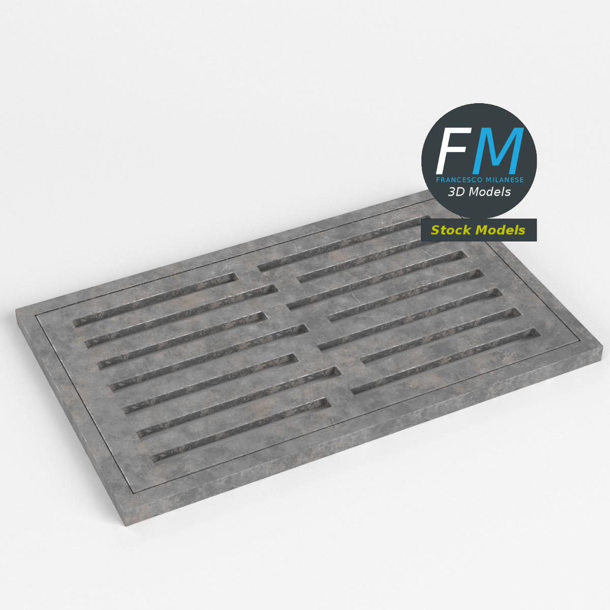 3D-Modell - Kanalgitter - 01