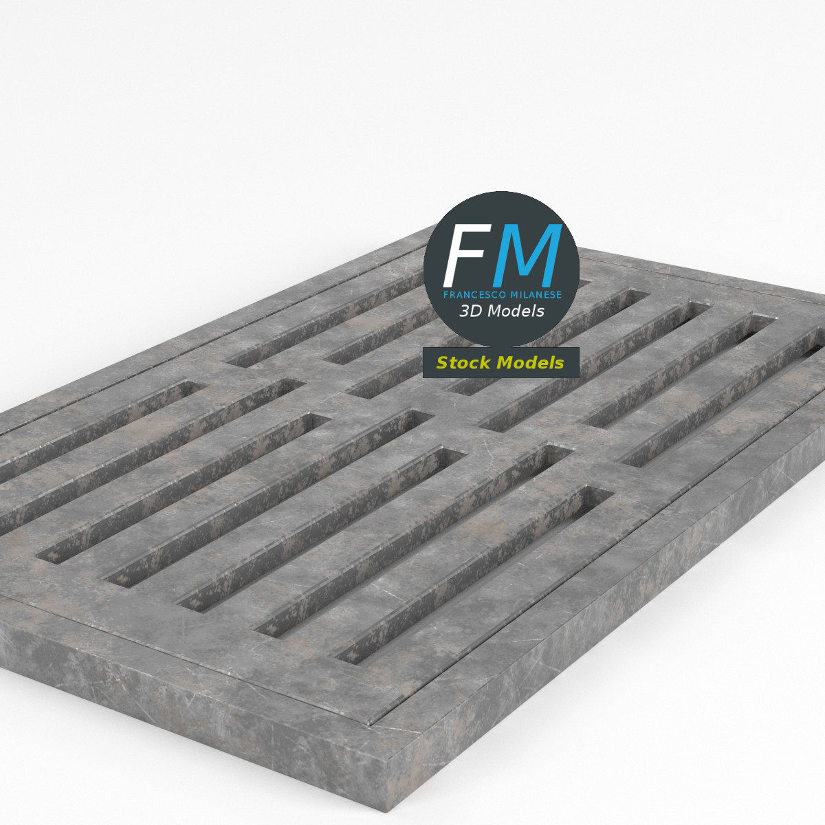 3D-Modell - Kanalgitter - 03