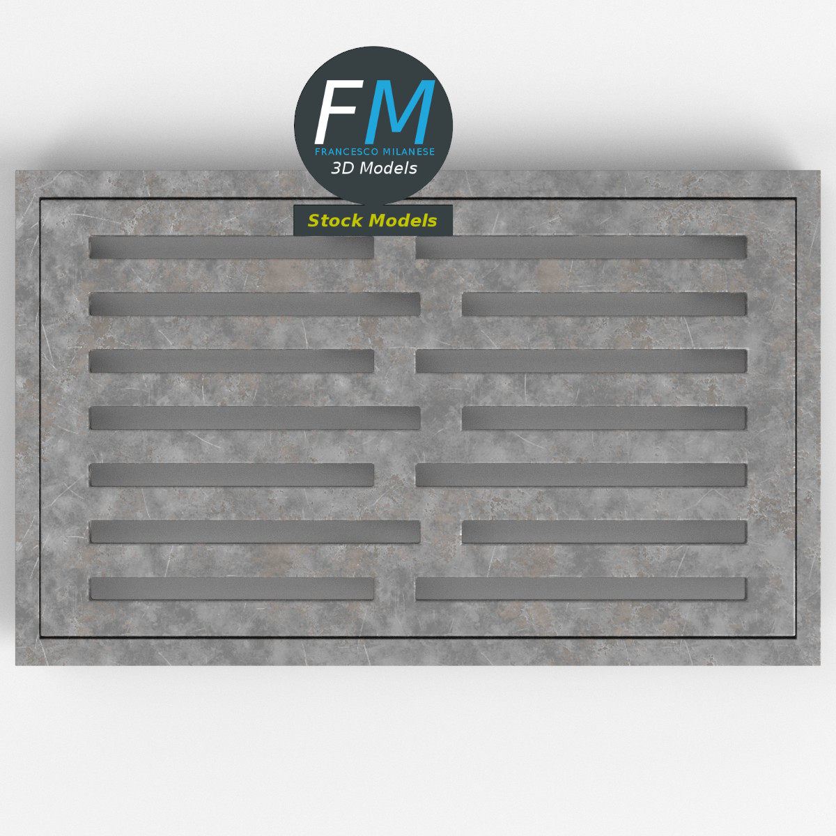 3D-Modell - Kanalgitter - 06