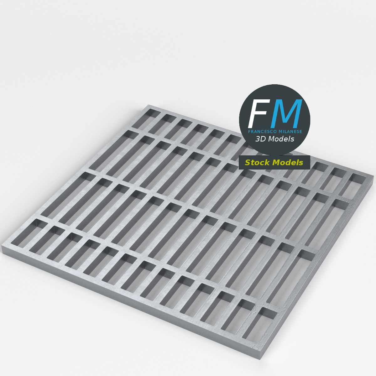 3D-Modell - Kanalgitter - 01