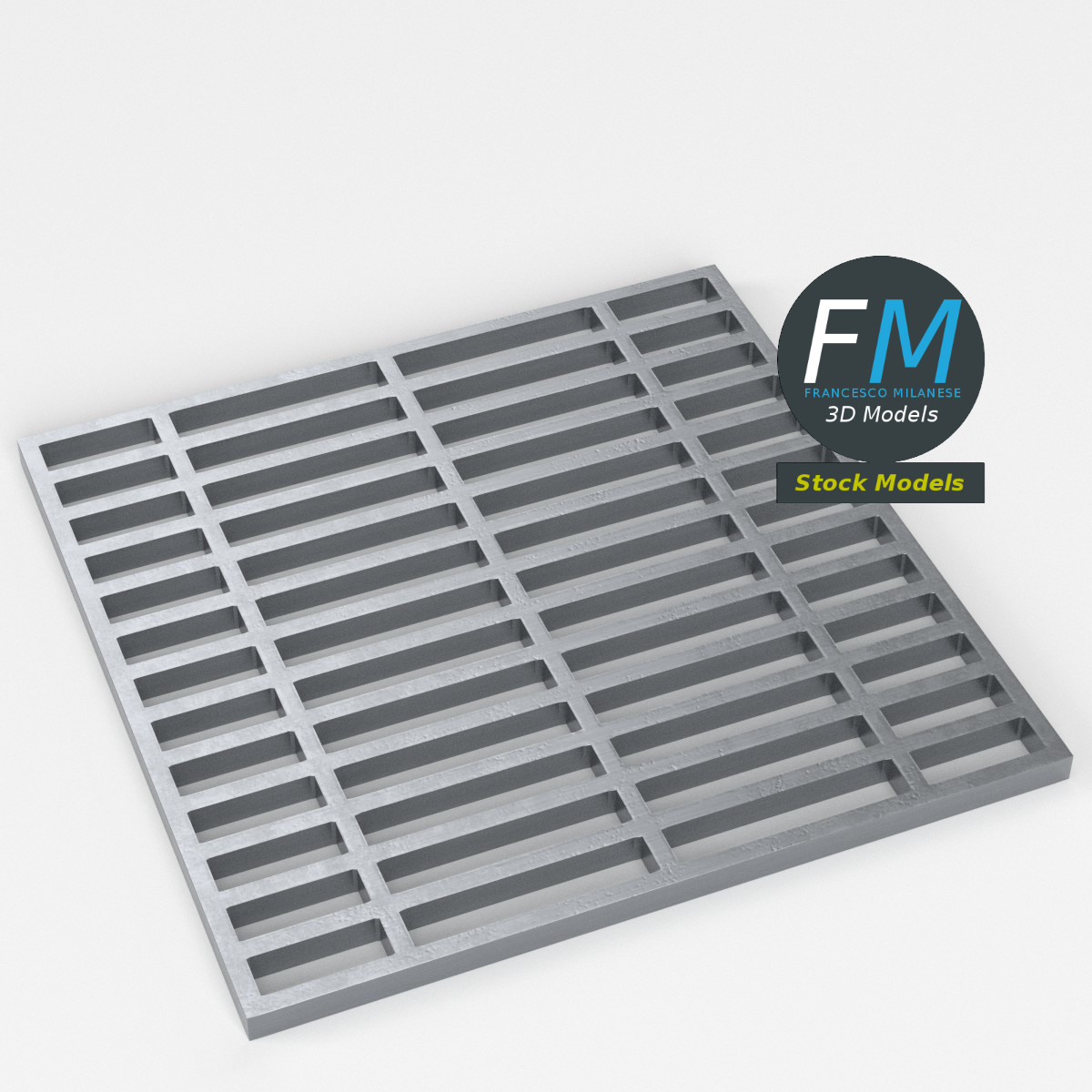 3D-Modell - Kanalgitter - 02