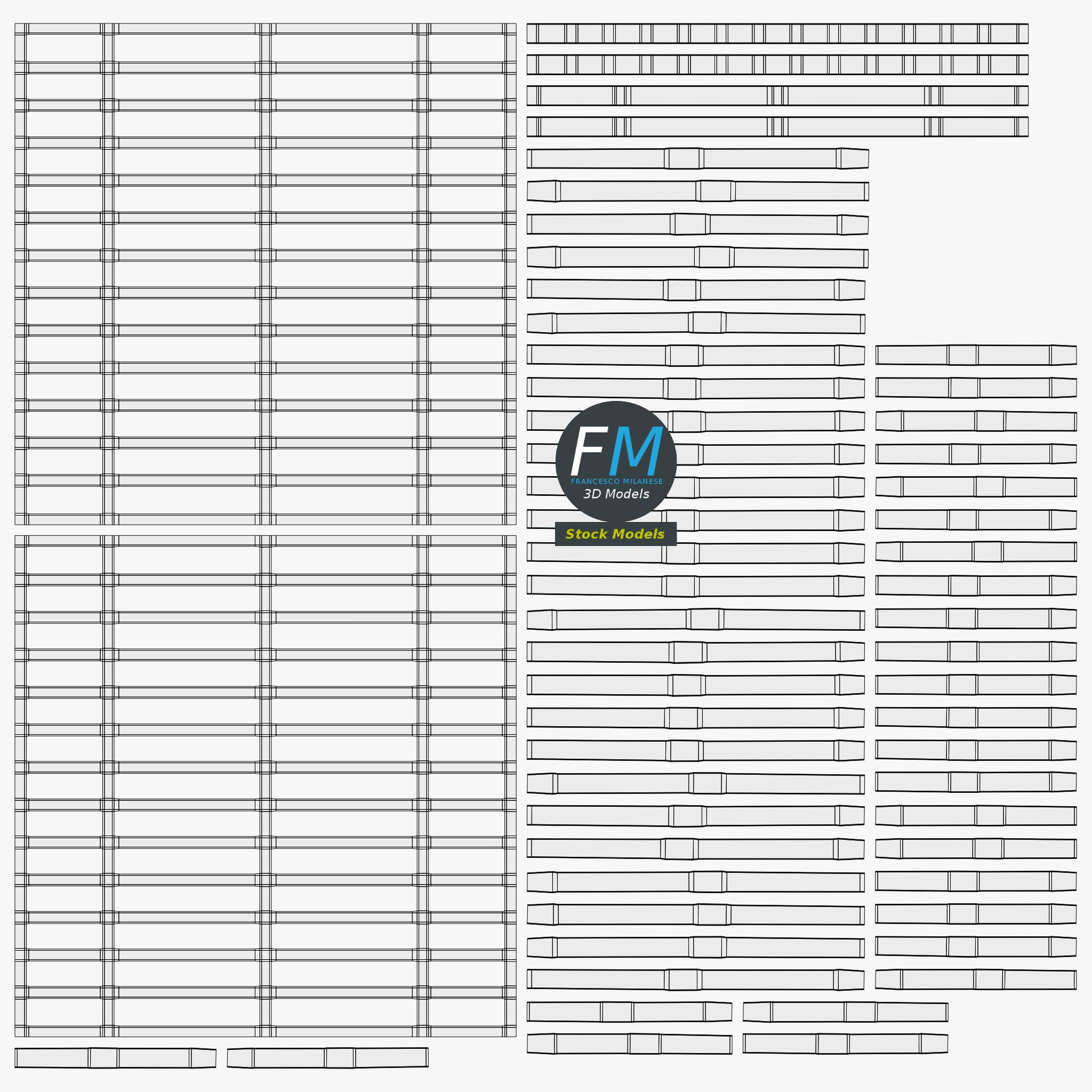 3D-Modell - Kanalgitter - 11 3D-Modell - Kanalgitter - 11