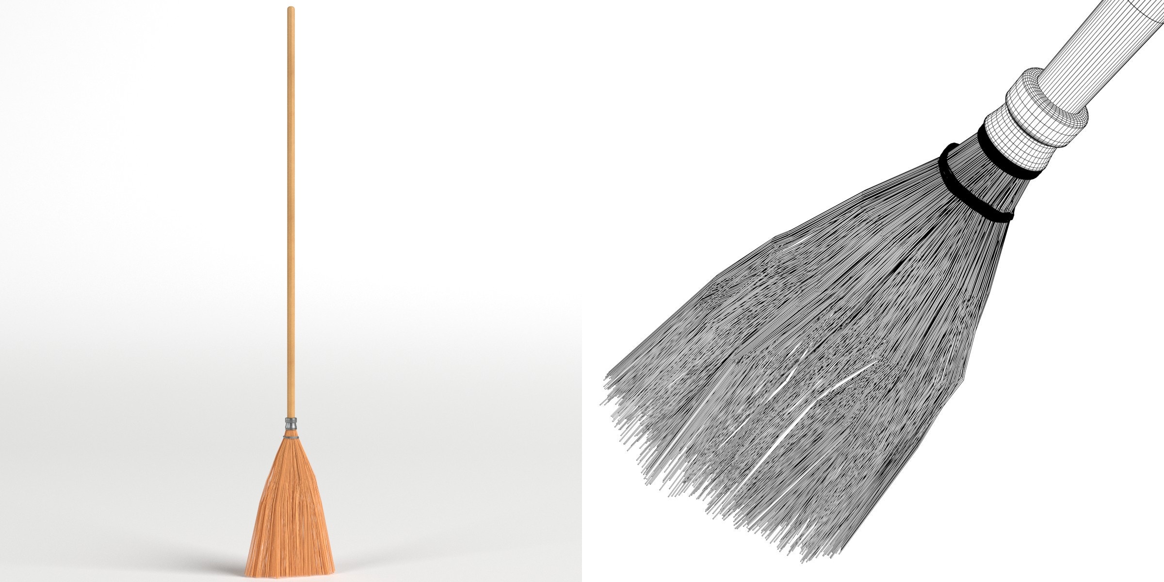 3D-Modell - Shaker-Besen