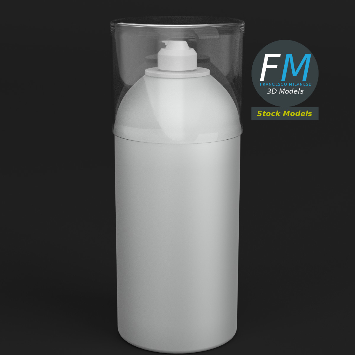 3D-Modell - Rasierschaumdose - 01