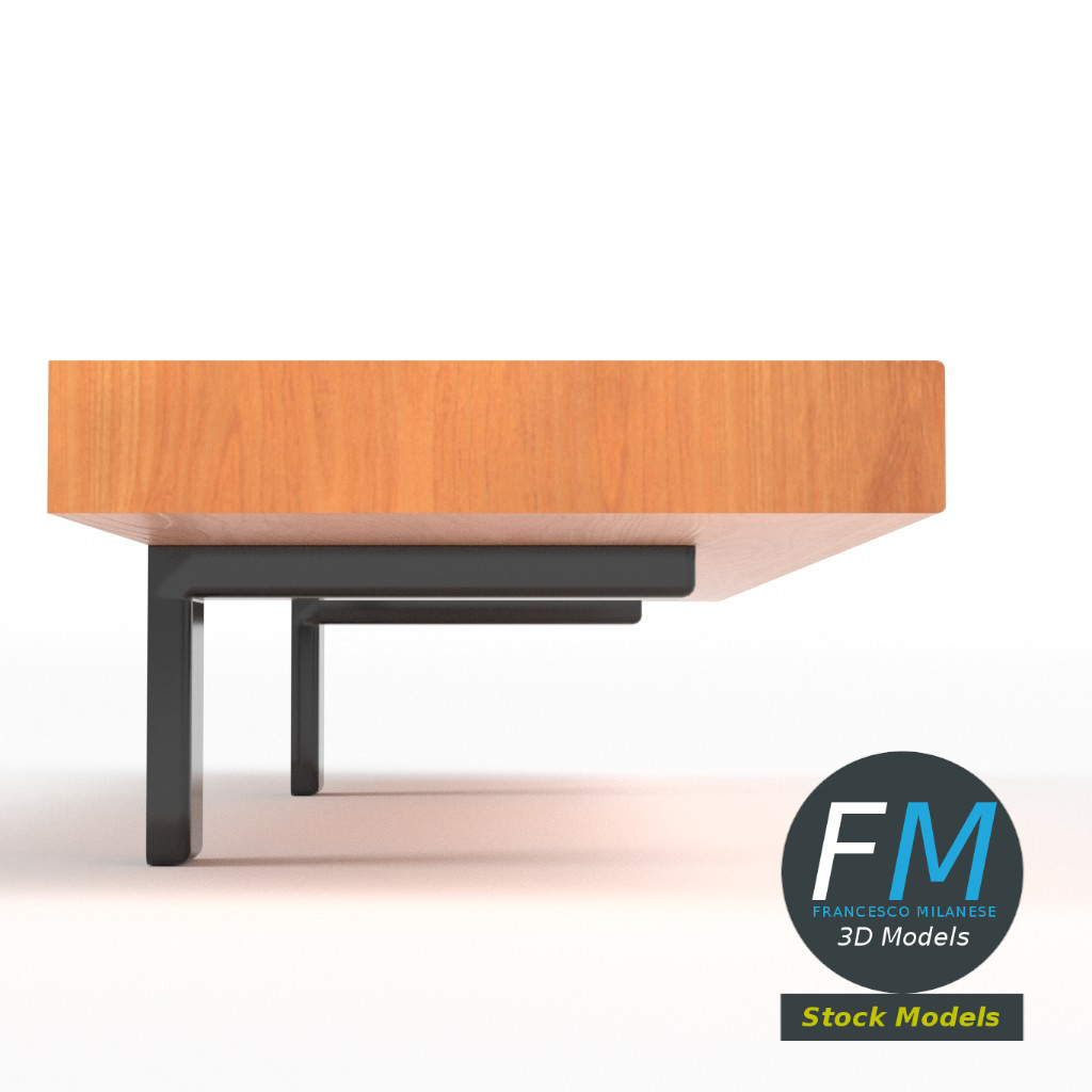 3D-Modell - Wandregal aus Holz - 04
