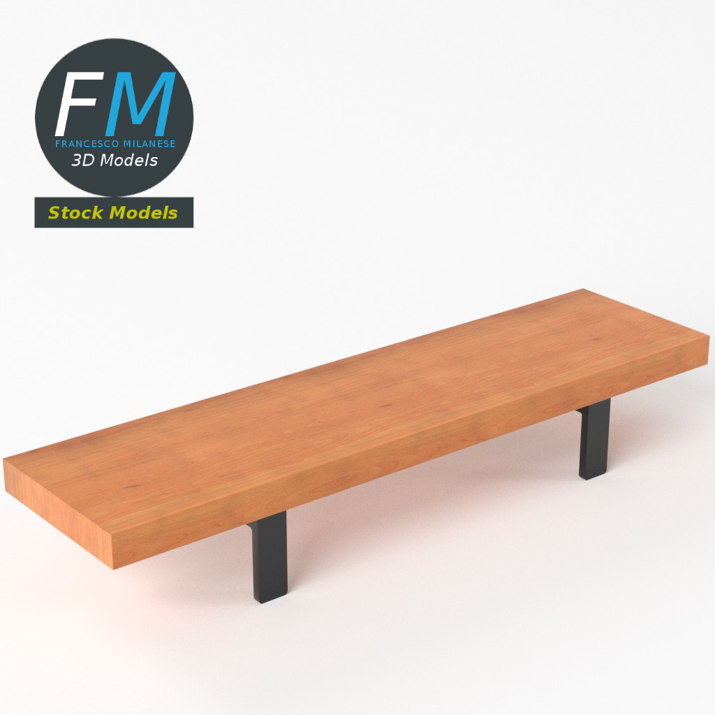 3D-Modell - Wandregal aus Holz - 05