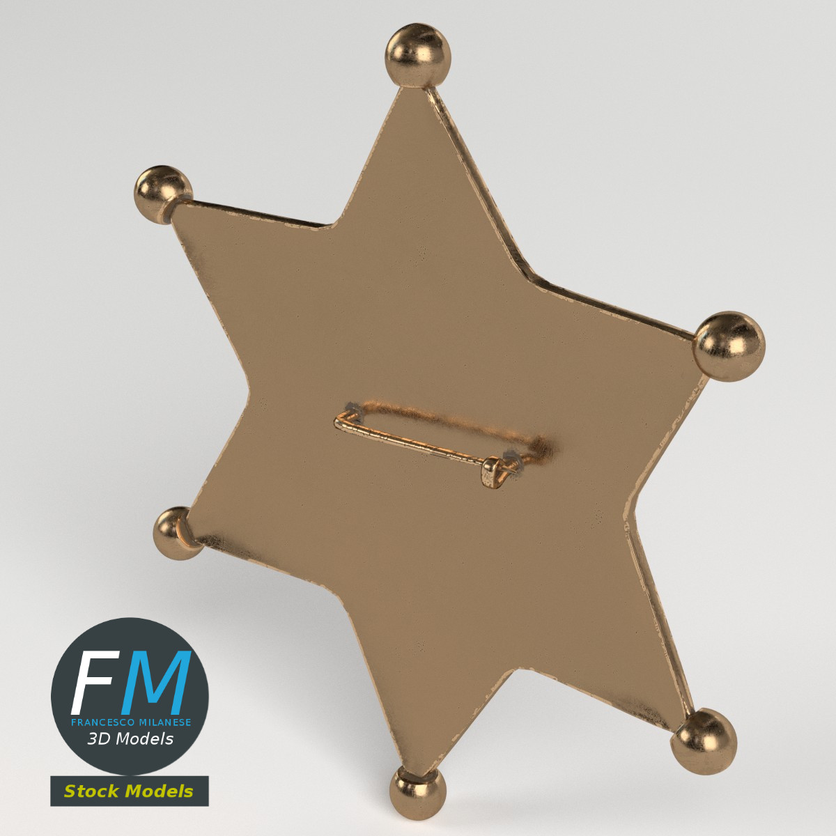 3D-Modell - Sheriffstern - 02