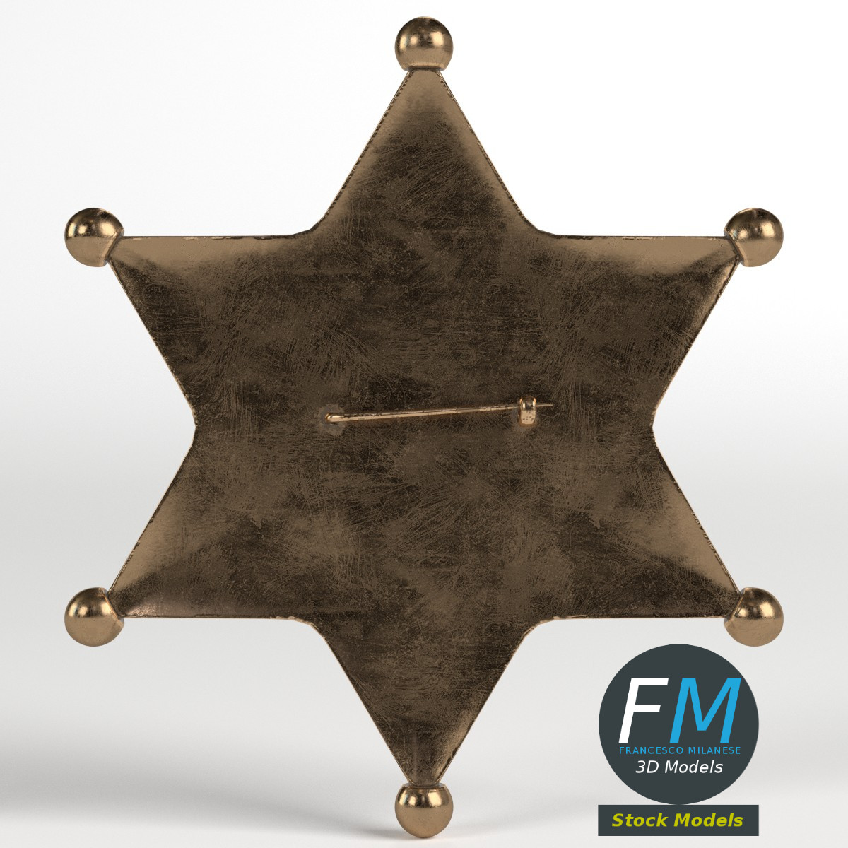 3D-Modell - Sheriffstern - 03