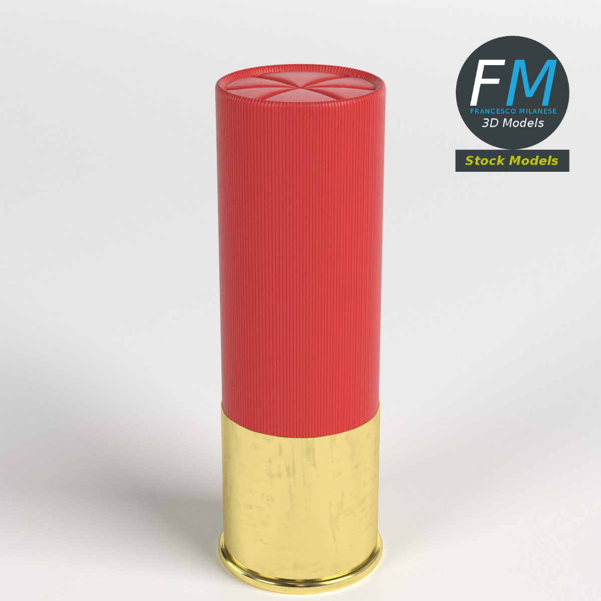 3D-Modell - Schrotpatrone - 01