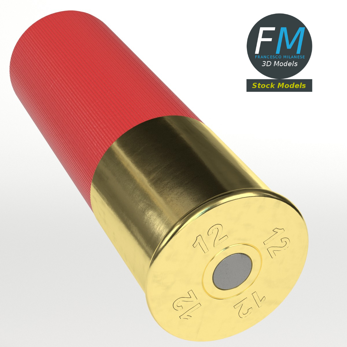 3D-Modell - Schrotpatrone - 04