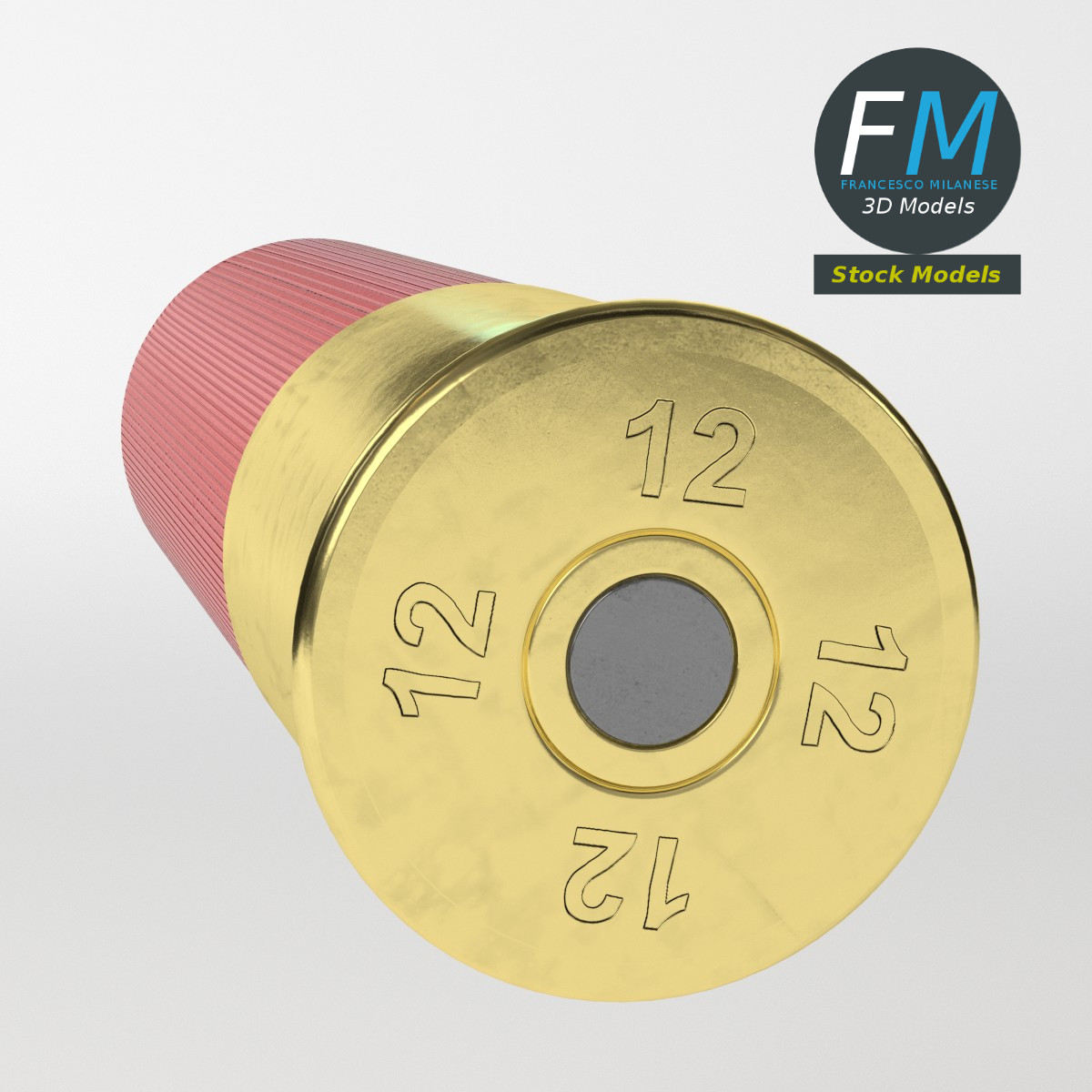 3D-Modell - Schrotpatrone - 05