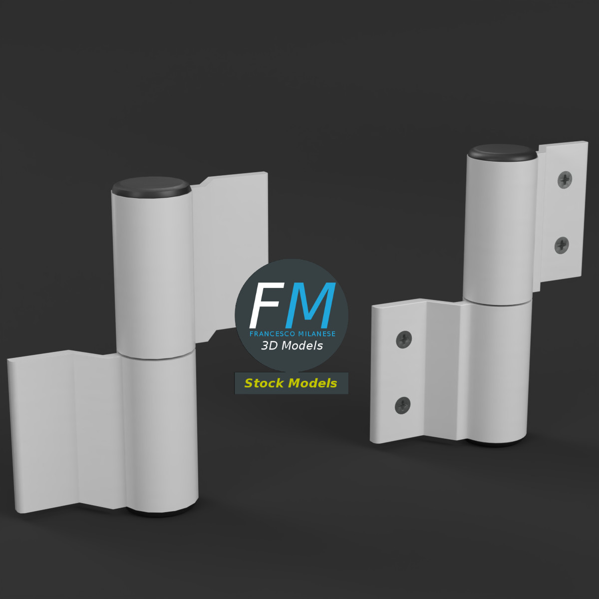 3D-Modell - Fensterladen-Scharniere - 01
