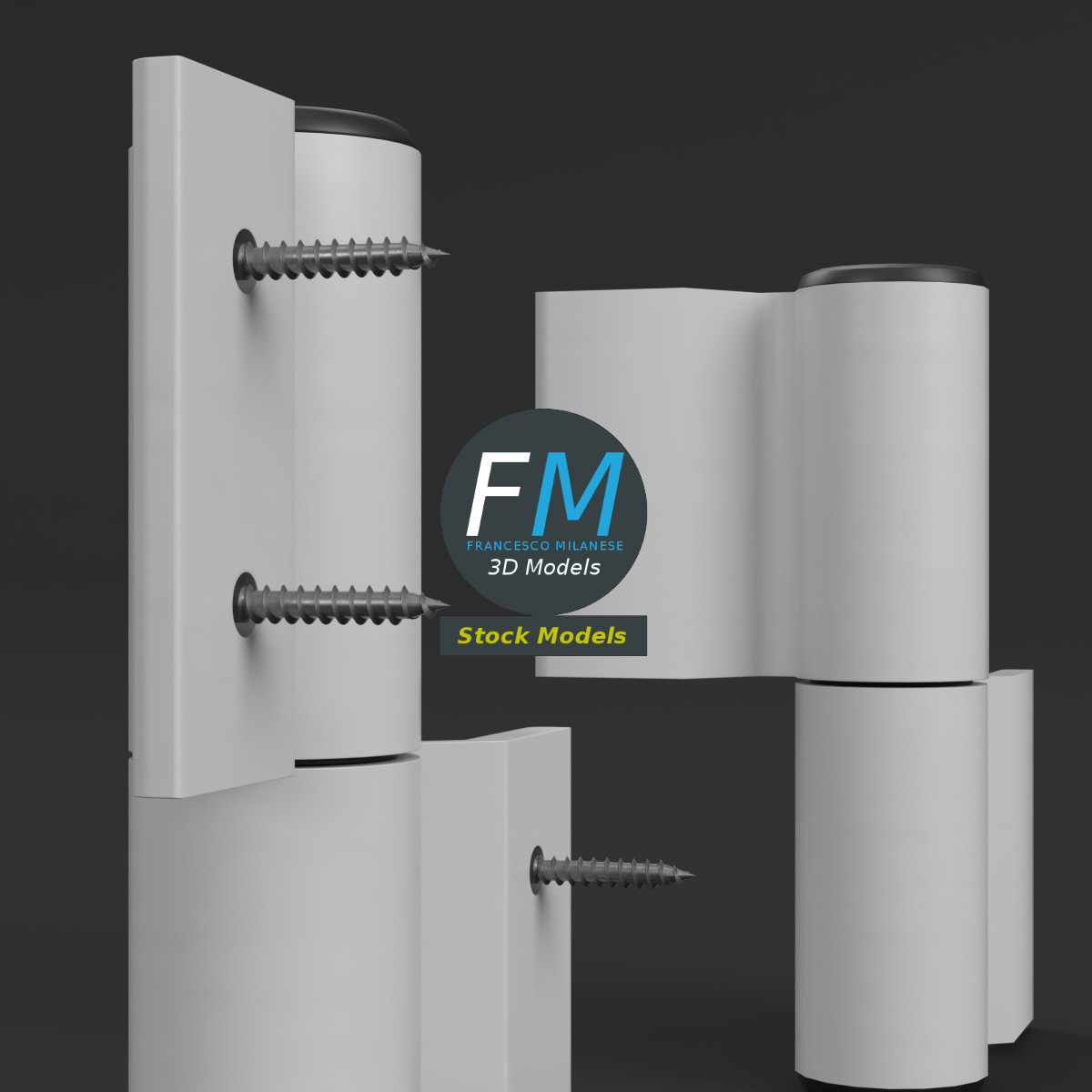 3D-Modell - Fensterladen-Scharniere - 03